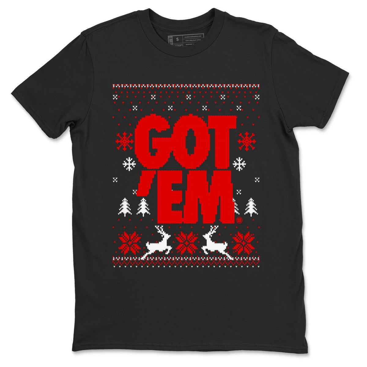 11s Cherry shirts to match jordans Christmas Gift Got Em Ugly Sweater sneaker match tees Air Jordan 11 Retro Cherry match shoes to clothes Drip Gear Zone unisex cotton Black 2 shirts