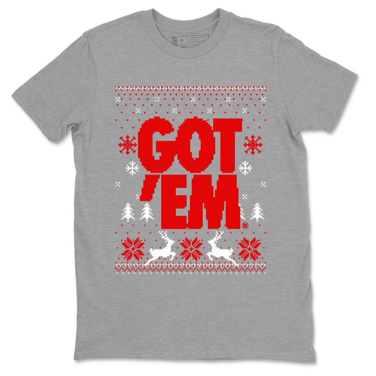 11s Cherry shirts to match jordans Christmas Gift Got Em Ugly Sweater sneaker match tees Air Jordan 11 Retro Cherry match shoes to clothes Drip Gear Zone unisex cotton Heather Grey 2 shirts