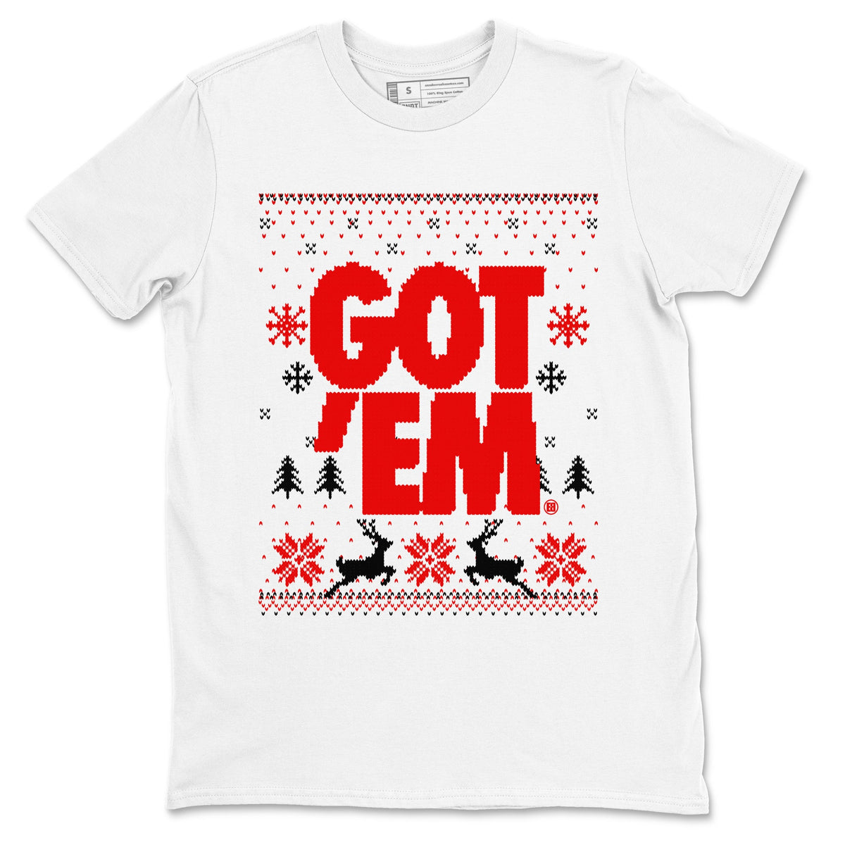 11s Cherry shirts to match jordans Christmas Gift Got Em Ugly Sweater sneaker match tees Air Jordan 11 Retro Cherry match shoes to clothes Drip Gear Zone unisex cotton White 2 shirts