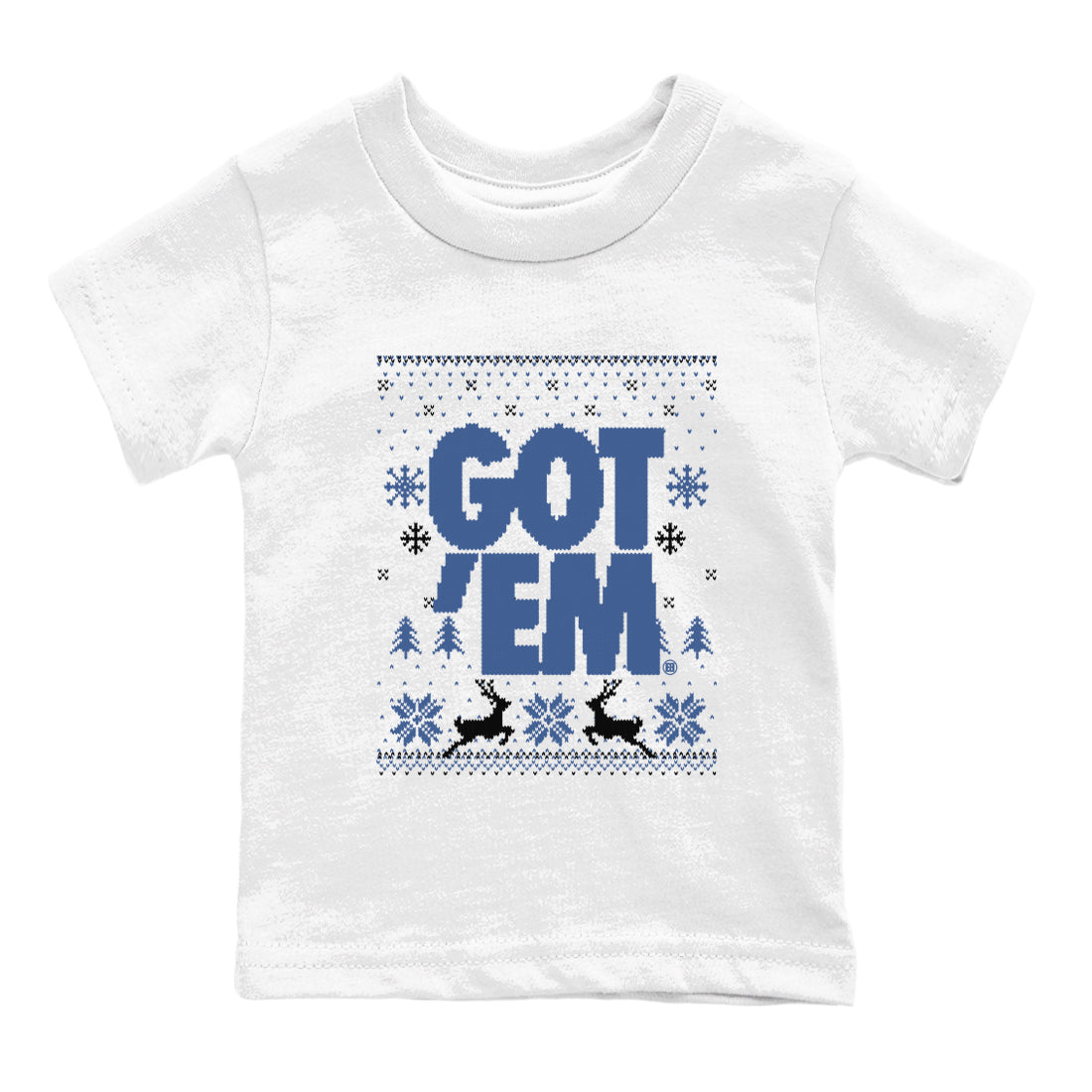 11s Diffused Blue shirts to match jordans Christmas Gift Got Em Ugly Sweater sneaker match tees Air Jordan 11 Retro Diffused Blue match shoes to clothes Drip Gear Zone Youth Baby White 2 tee