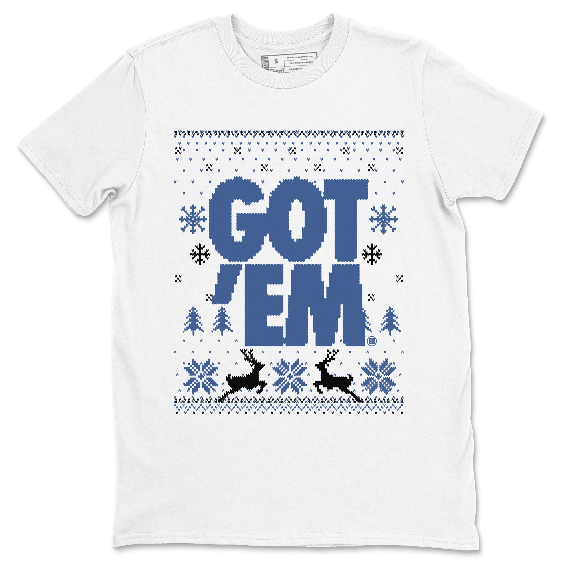 11s Diffused Blue shirts to match jordans Christmas Gift Got Em Ugly Sweater sneaker match tees Air Jordan 11 Retro Diffused Blue match shoes to clothes Drip Gear Zone unisex cotton White 2 shirts