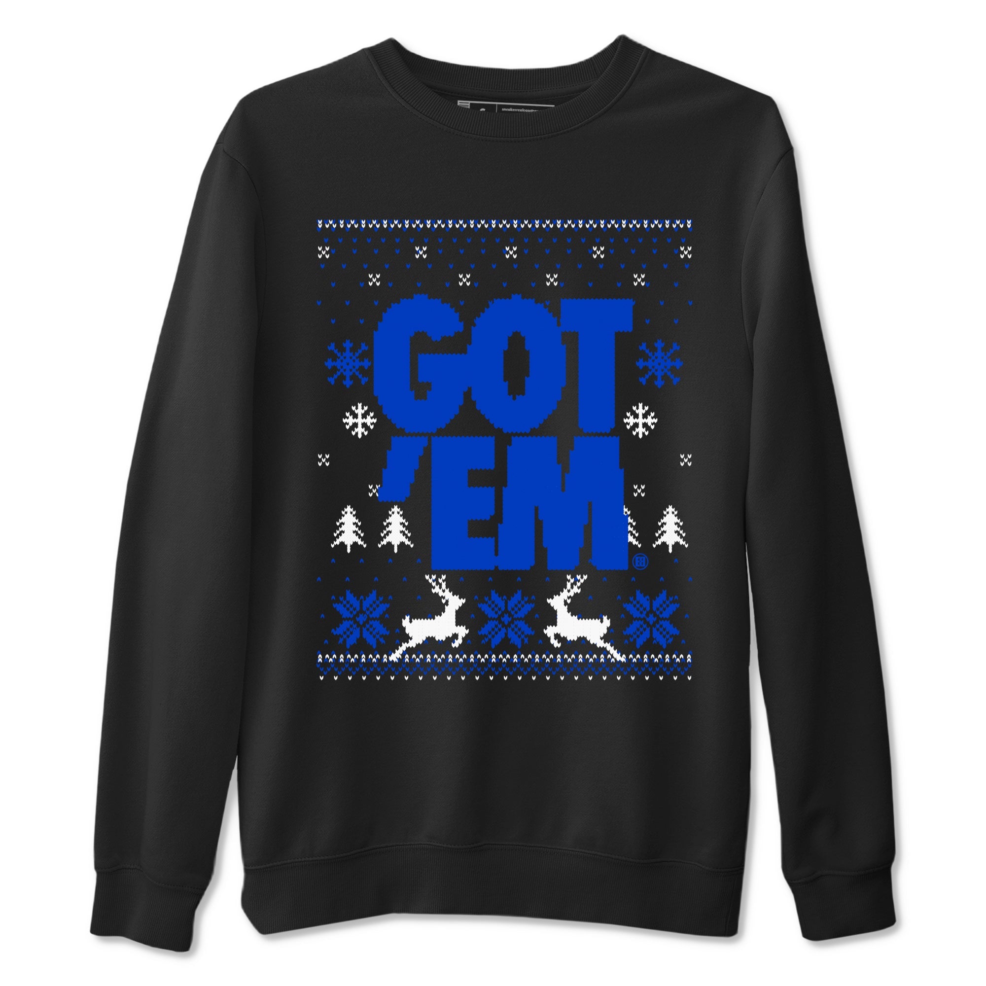 Air Jordan 12 Blueberry t-shirts to match sneakers Christmas Holiday Gift Got Em Ugly Sweater sneaker match tees 12s Blueberry match shoes to clothes Drip Gear Zone unisex cotton Black 2 shirts