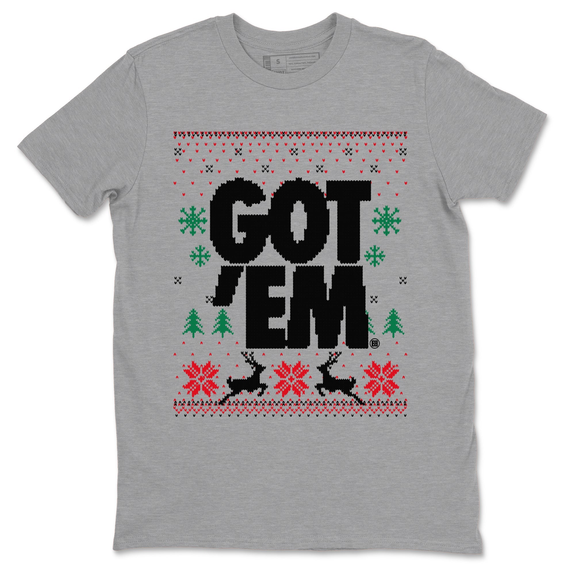 Air Jordan 2 Low Retro Christmas shirts to match jordans Christmas Gift Got Em Ugly Sweater sneaker match tees Air Jordan 2 Christmas match shoes to clothes Drip Gear Zone unisex cotton Heather Grey 2 shirts