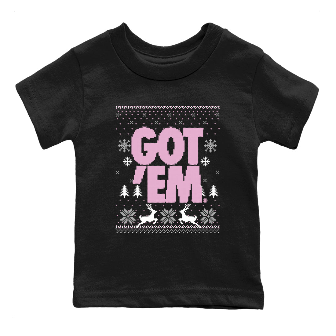 4s Orchid t-shirts to match sneakers Christmas Holiday Gift Got Em Ugly Sweater sneaker match tees Air Jordan 4 Orchid match shoes to clothes Drip Gear Zone Youth Baby Black 2 tee