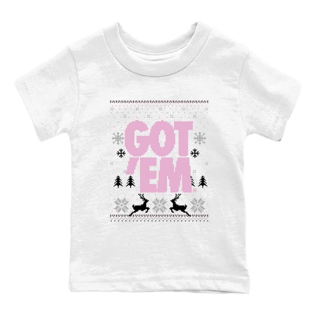 4s Orchid t-shirts to match sneakers Christmas Holiday Gift Got Em Ugly Sweater sneaker match tees Air Jordan 4 Orchid match shoes to clothes Drip Gear Zone Youth Baby White 2 tee