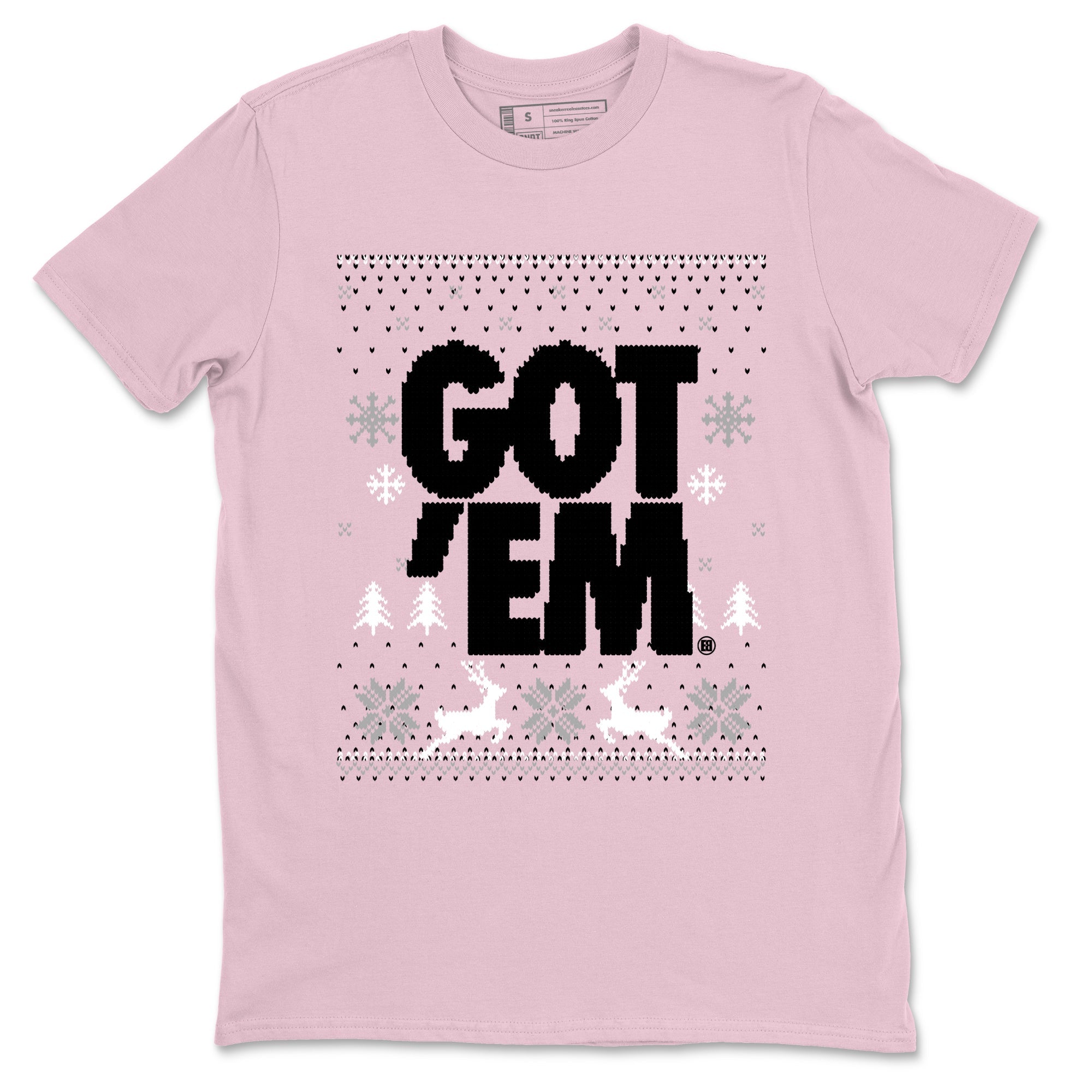 4s Orchid t-shirts to match sneakers Christmas Holiday Gift Got Em Ugly Sweater sneaker match tees Air Jordan 4 Orchid match shoes to clothes Drip Gear Zone unisex cotton Pink 2 shirts