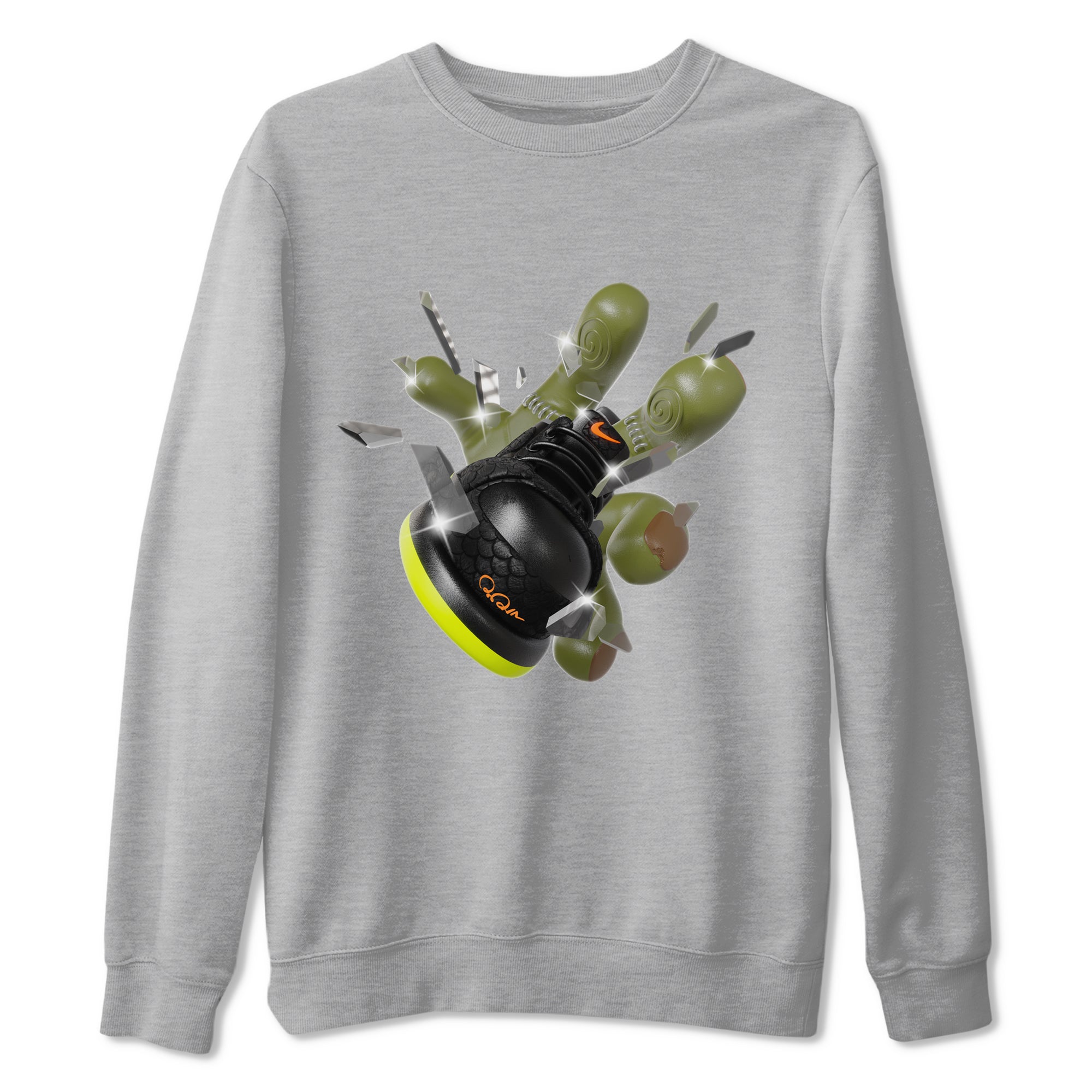 Dunk Halloween shirt to match jordans Got Em Zombie sneaker tees halloween horror nights Nike Dunk Halloween Drip Gear Zone Unisex Heather Grey 2 T-Shirt