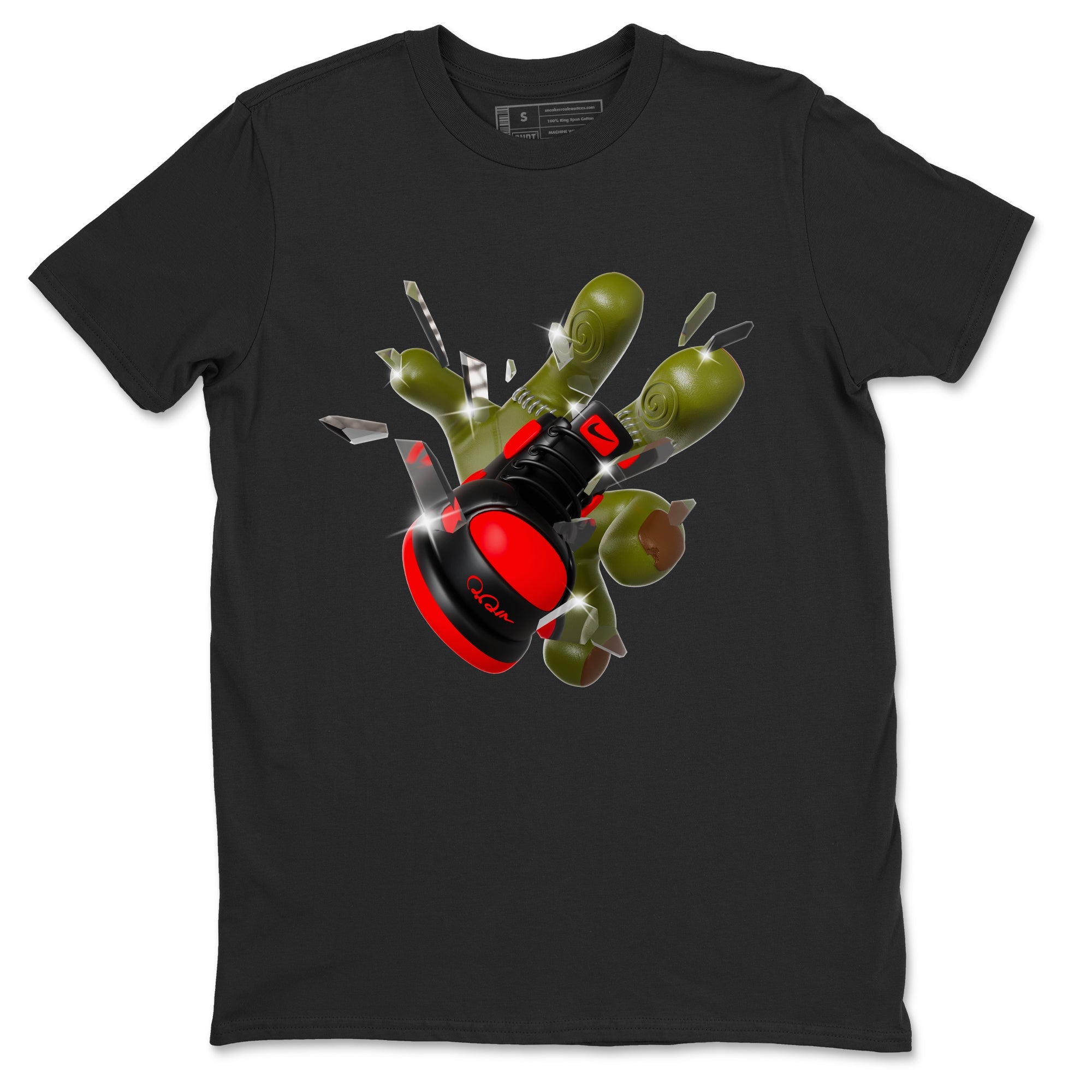 Air Jordan 1 Satin Bred shirt to match jordans Got Em Zombie Hand sneaker tees halloween dress AJ1 Satin Bred Drip Gear Zone Unisex Black 2 T-Shirt