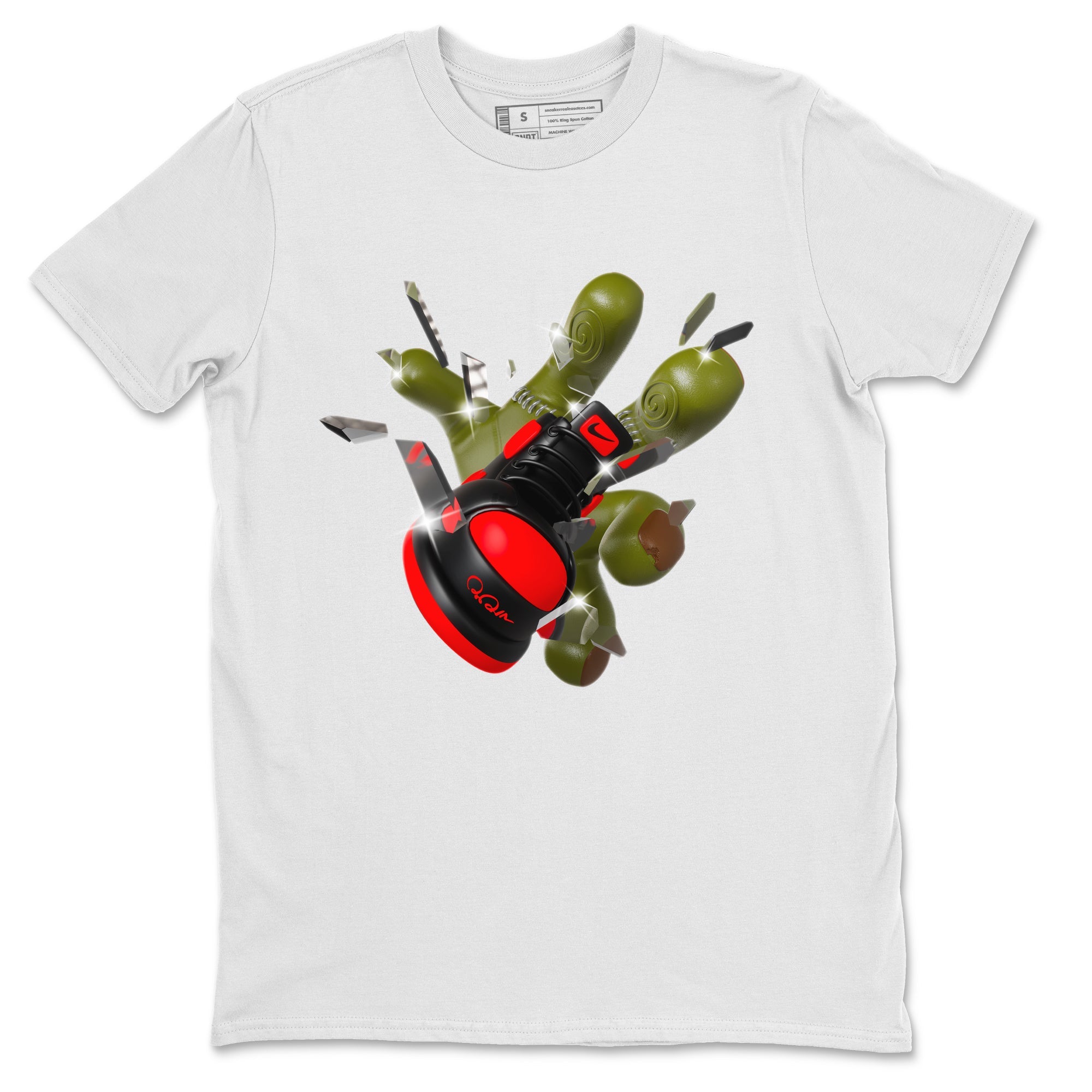 Air Jordan 1 Satin Bred shirt to match jordans Got Em Zombie Hand sneaker tees halloween dress AJ1 Satin Bred Drip Gear Zone Unisex White 2 T-Shirt