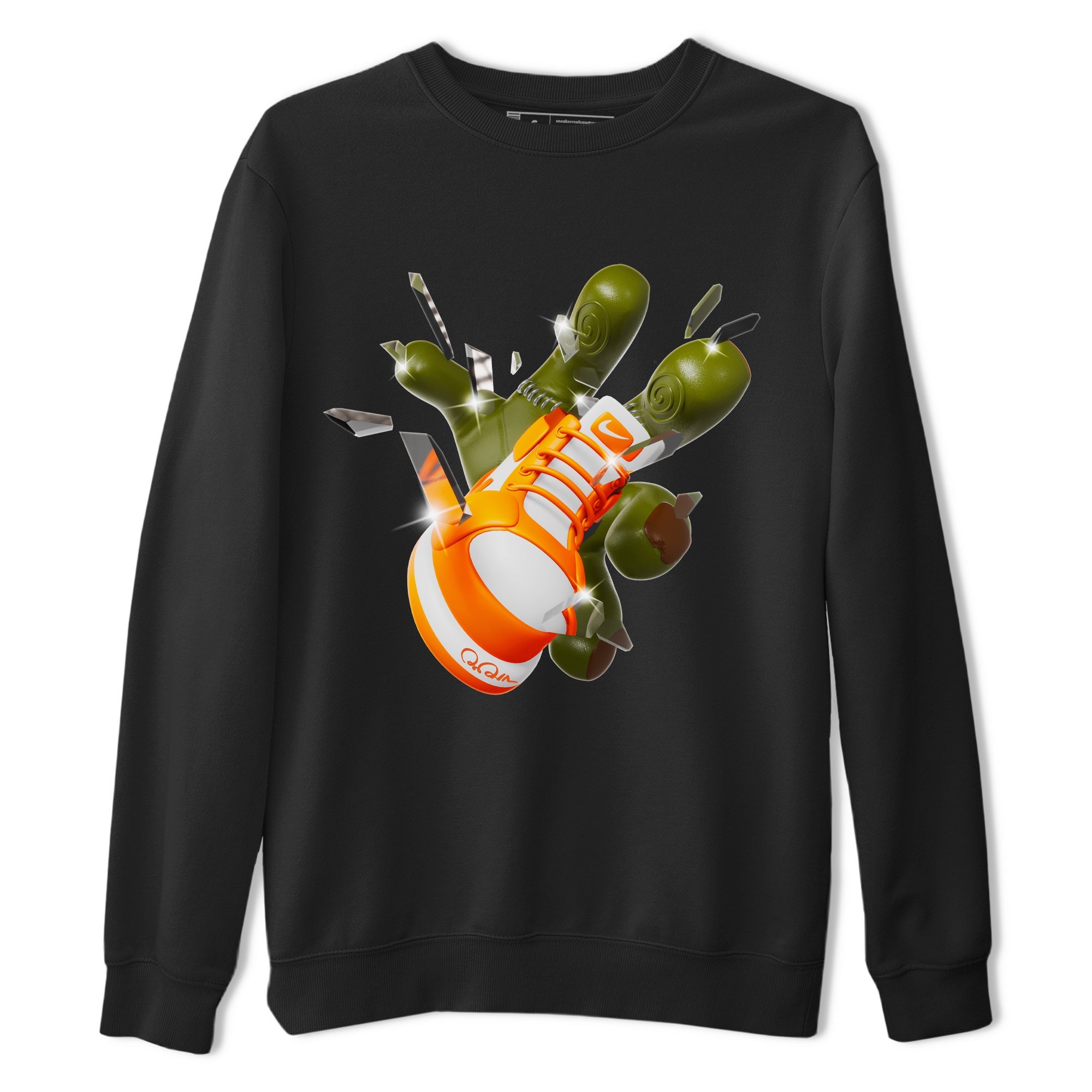 Air Jordan 1 Starfish shirt to match jordans Got Em Zombie Hand sneaker tees halloween dress AJ1 Starfish Drip Gear Zone Unisex Black 2 T-Shirt