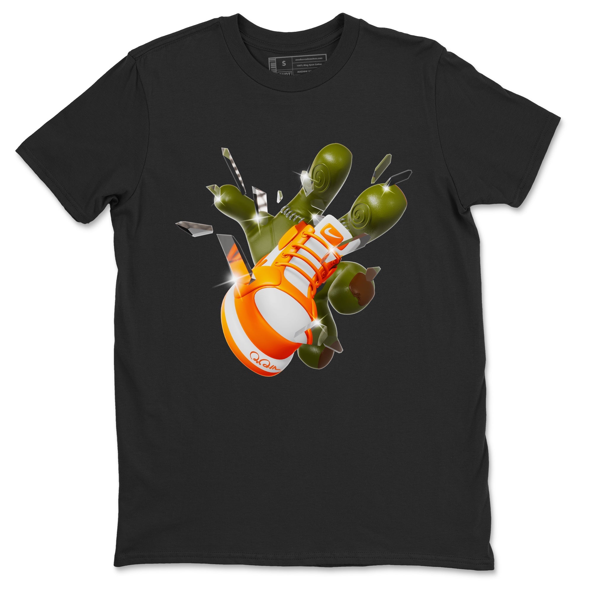 Air Jordan 1 Starfish shirt to match jordans Got Em Zombie Hand sneaker tees halloween dress AJ1 Starfish Drip Gear Zone Unisex Black 2 T-Shirt