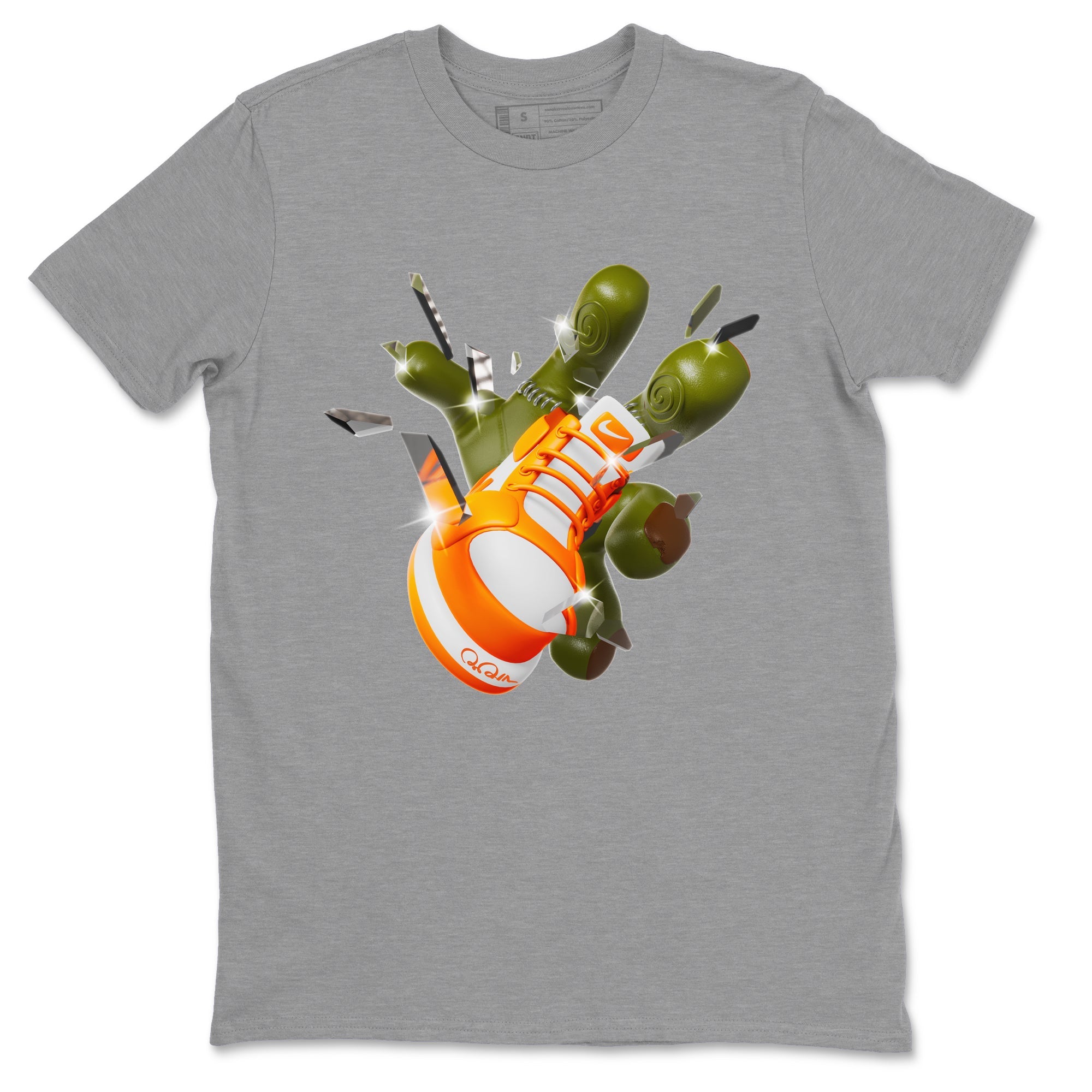 Air Jordan 1 Starfish shirt to match jordans Got Em Zombie Hand sneaker tees halloween dress AJ1 Starfish Drip Gear Zone Unisex Heather Grey 2 T-Shirt