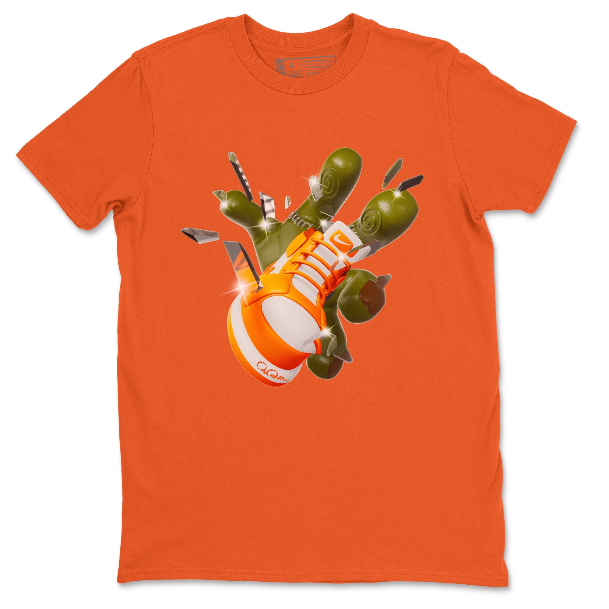 Air Jordan 1 Starfish shirt to match jordans Got Em Zombie Hand sneaker tees halloween dress AJ1 Starfish Drip Gear Zone Unisex Orange 2 T-Shirt