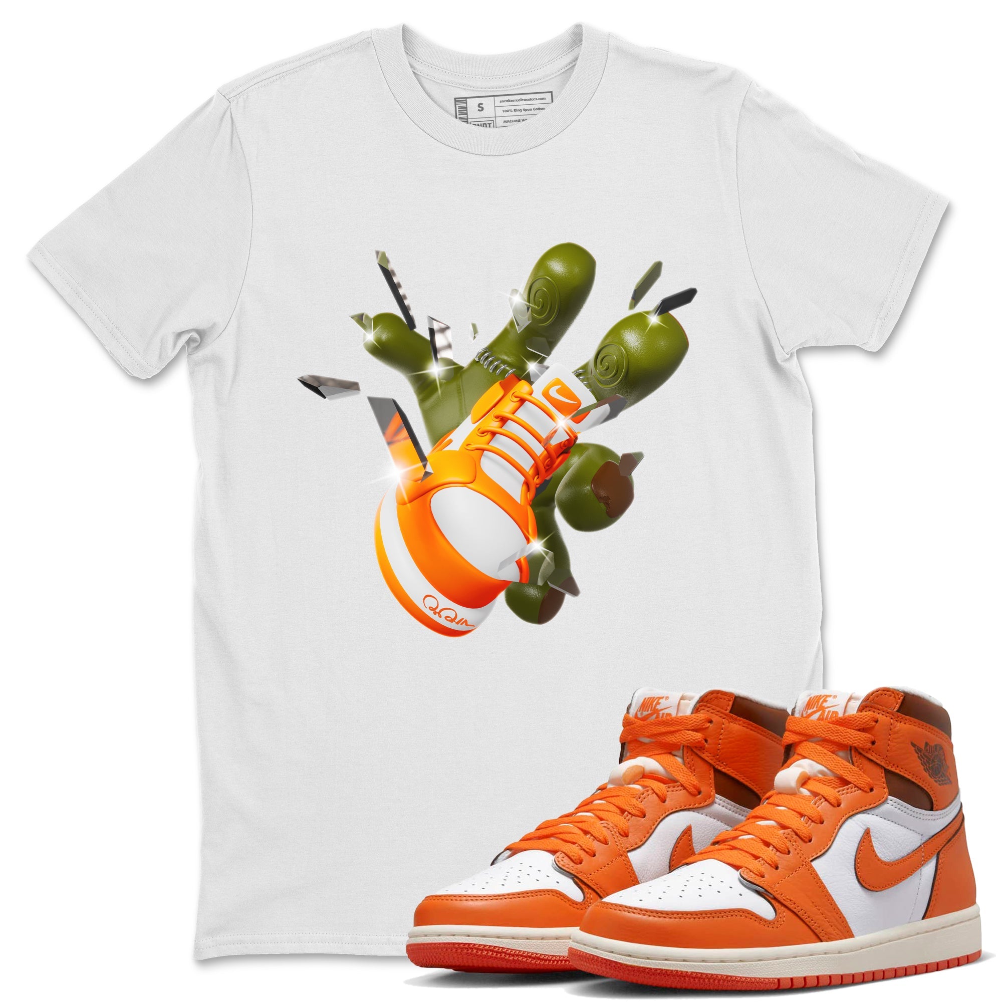 Air Jordan 1 Starfish shirt to match jordans Got Em Zombie Hand sneaker tees halloween dress AJ1 Starfish Drip Gear Zone Unisex White 1 T-Shirt