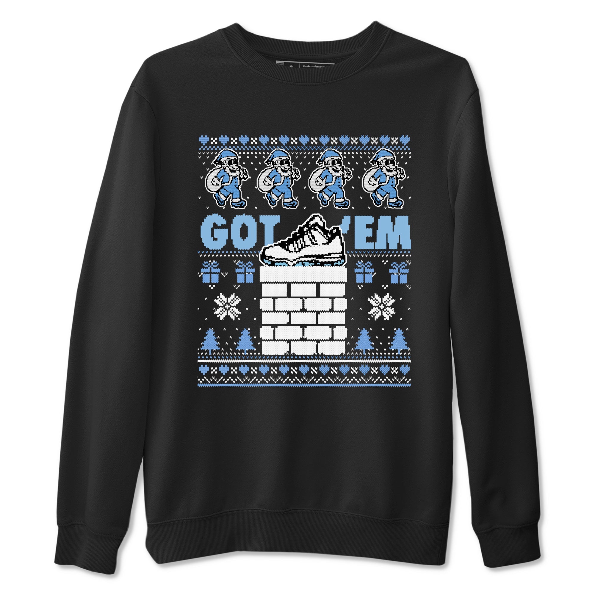 11s Legend Blue shirts to match jordans Got'em Santa sneaker match tees Air Jordan 11 Retro Legend Blue match shoes to clothes Drip Gear Zone unisex cotton Black 2 shirts