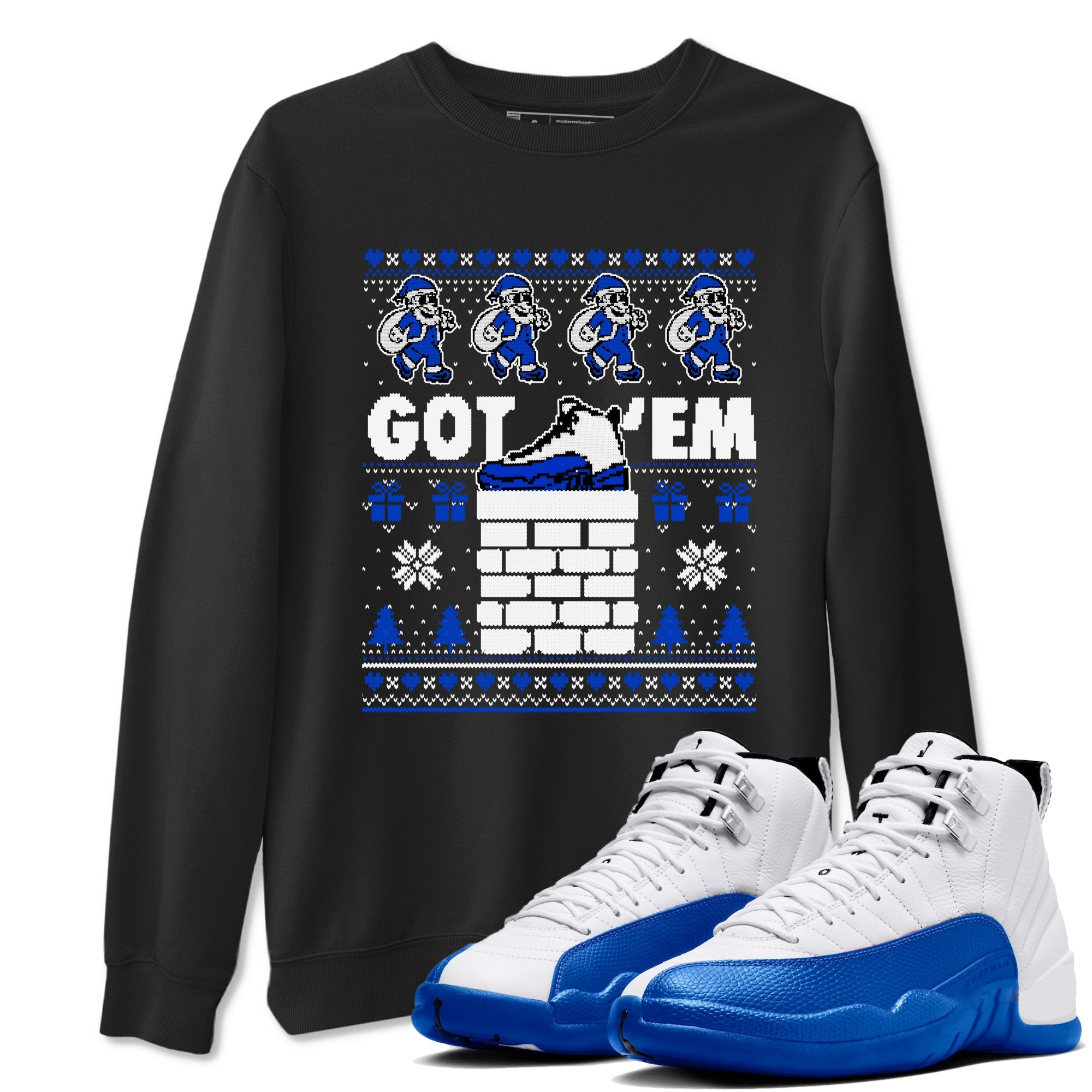 Air Jordan 13 Blueberry t-shirts to match sneakers Got'em Santa sneaker match tees Air Jordan 13 Blueberry match shoes to clothes Drip Gear Zone unisex cotton Black 1 shirts