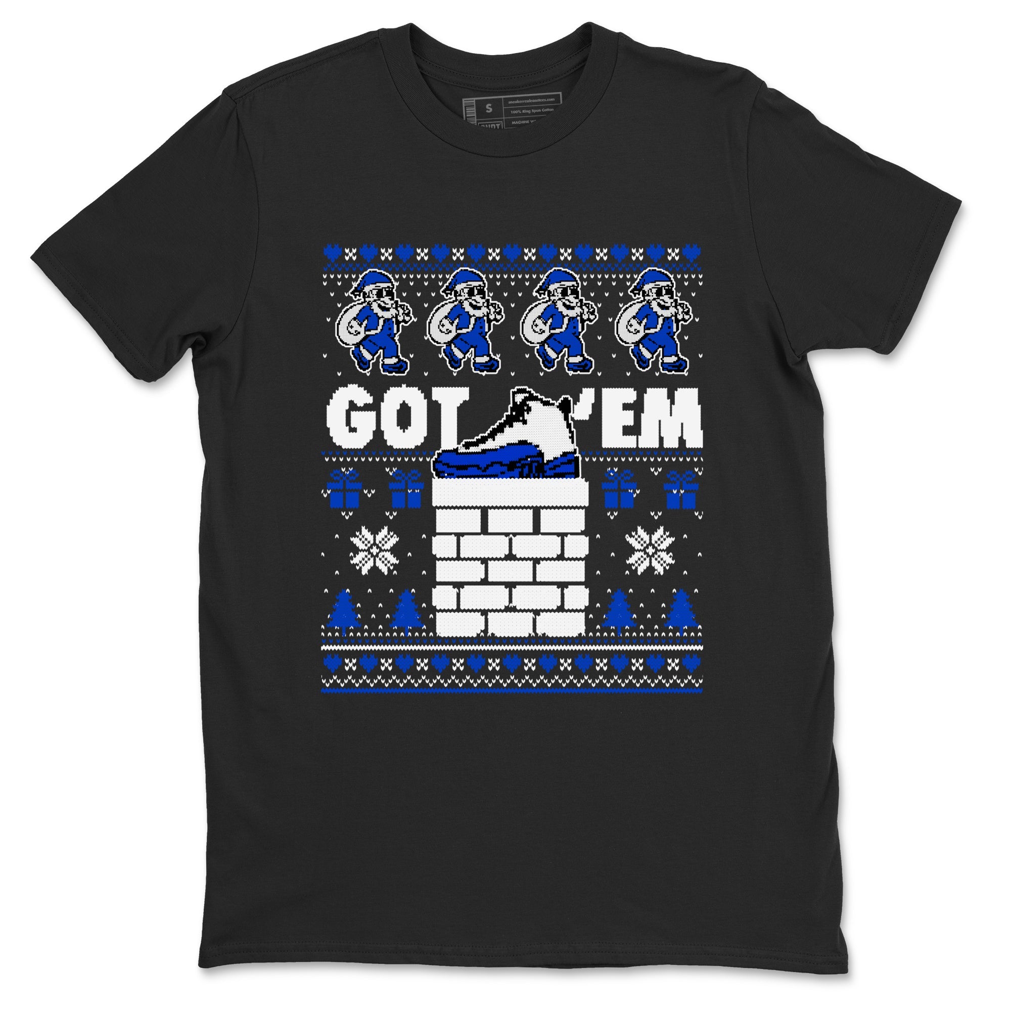 Air Jordan 13 Blueberry t-shirts to match sneakers Got'em Santa sneaker match tees Air Jordan 13 Blueberry match shoes to clothes Drip Gear Zone unisex cotton Black 2 shirts