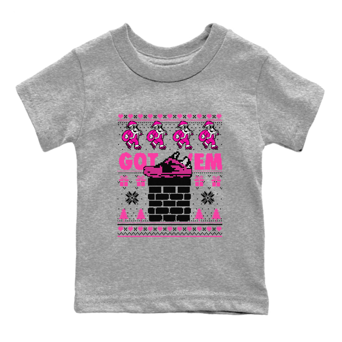Nike KD 4 Retro Aunt Pearl shirts to match jordans Got'em Santa sneaker match tees Nike KD 4 Aunt Pearl match shoes to clothes Drip Gear Zone Youth Baby Heather Grey 2 tee