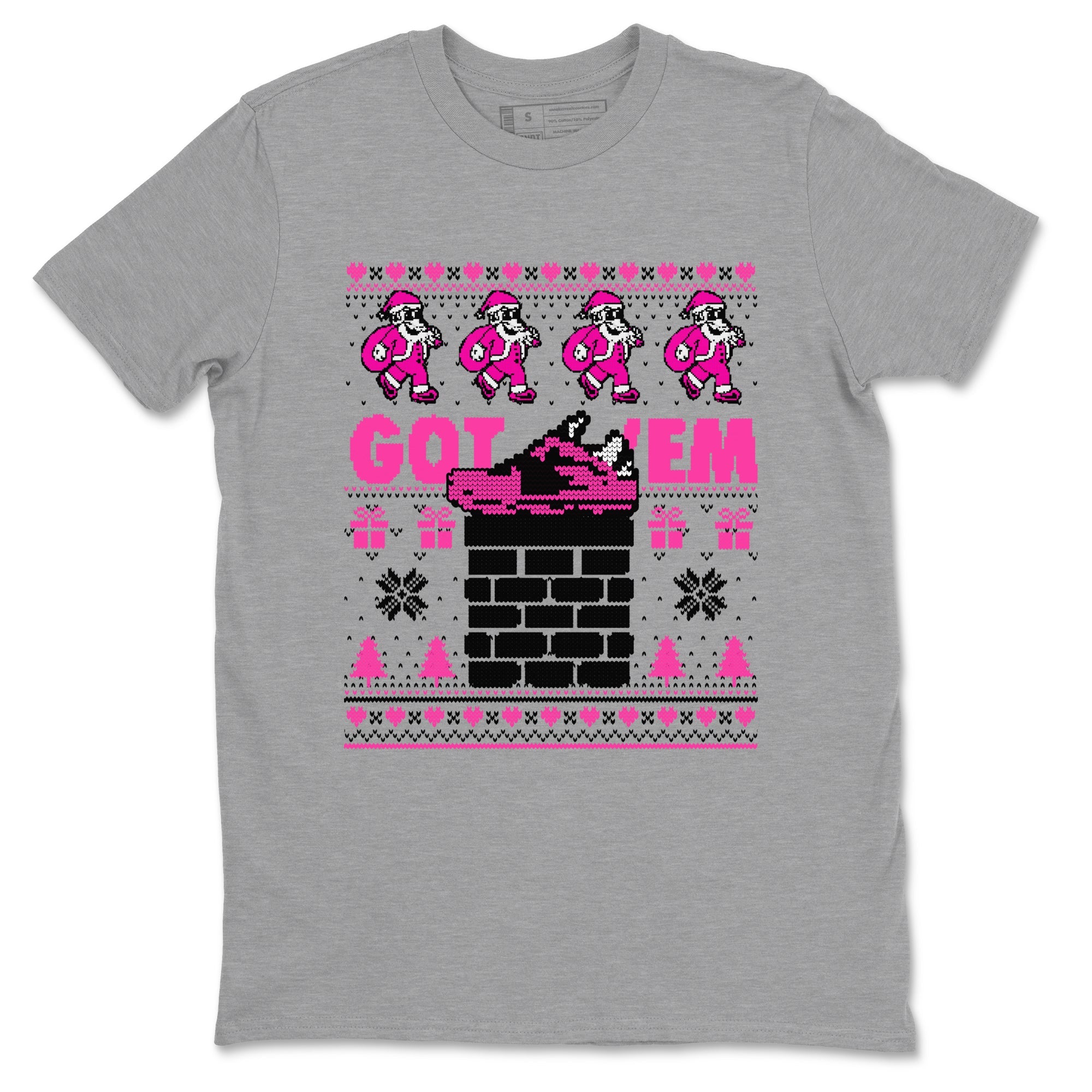 Nike KD 4 Retro Aunt Pearl shirts to match jordans Got'em Santa sneaker match tees Nike KD 4 Aunt Pearl match shoes to clothes Drip Gear Zone unisex cotton Heather Grey 2 shirts