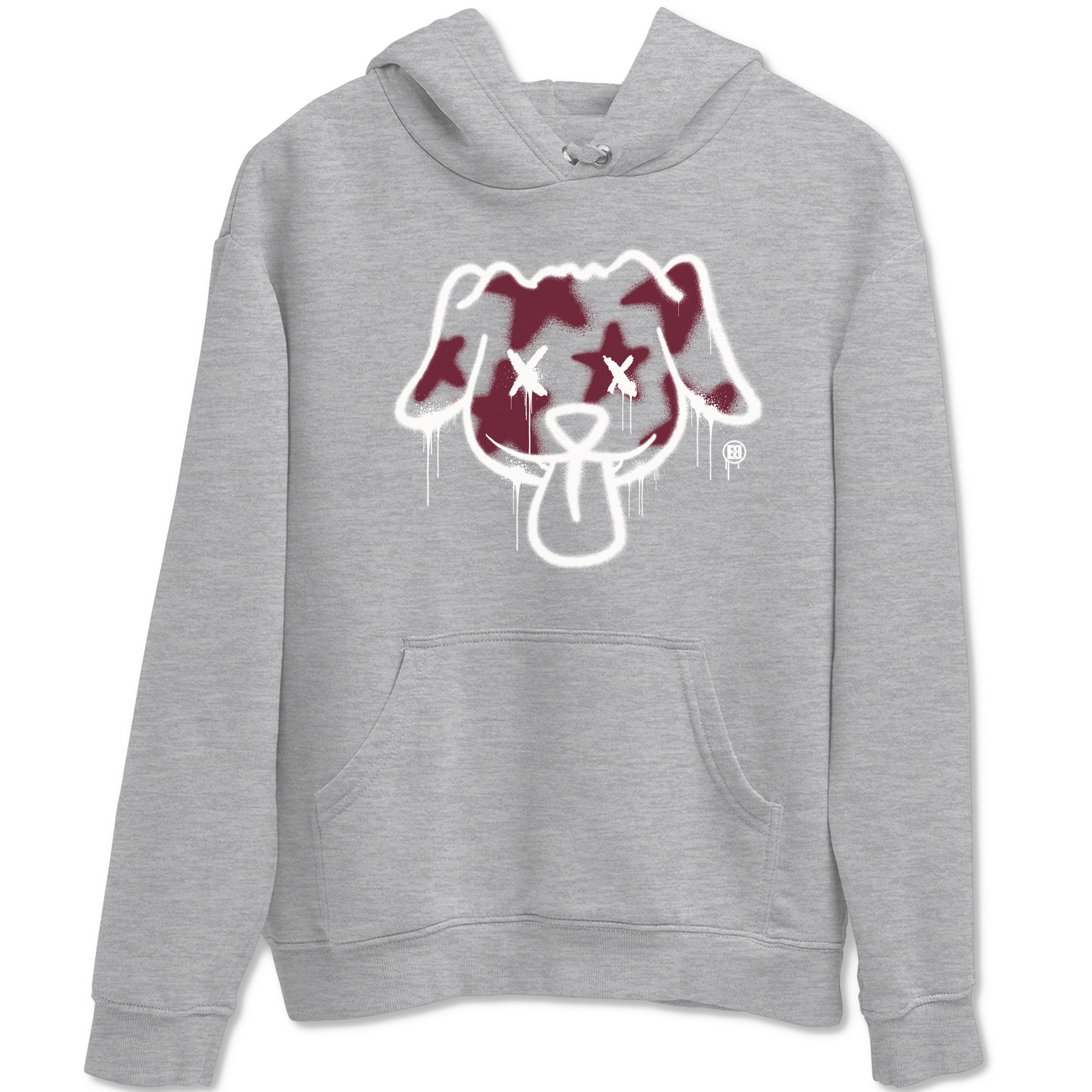 Air Jordan 1 High OG Metallic Burgundy shirts to match jordans Graffiti Dog sneaker match tees Air Jordan 1 Metallic Burgundy Drip Gear Zone streetwear brand Heather Grey 2 unisex cotton tee