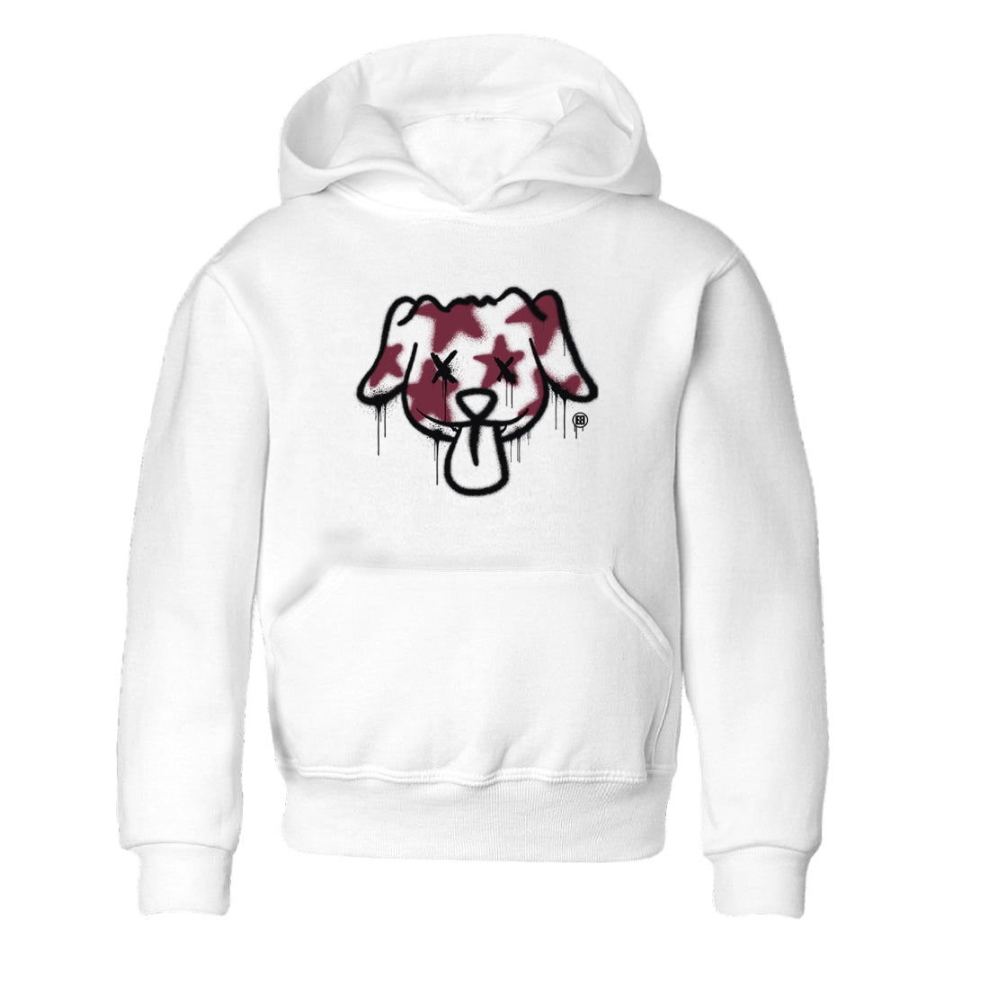 Air Jordan 1 High OG Metallic Burgundy shirts to match jordans Graffiti Dog sneaker match tees Air Jordan 1 Metallic Burgundy Drip Gear Zone streetwear brand Baby and Youth White 2 cotton tee