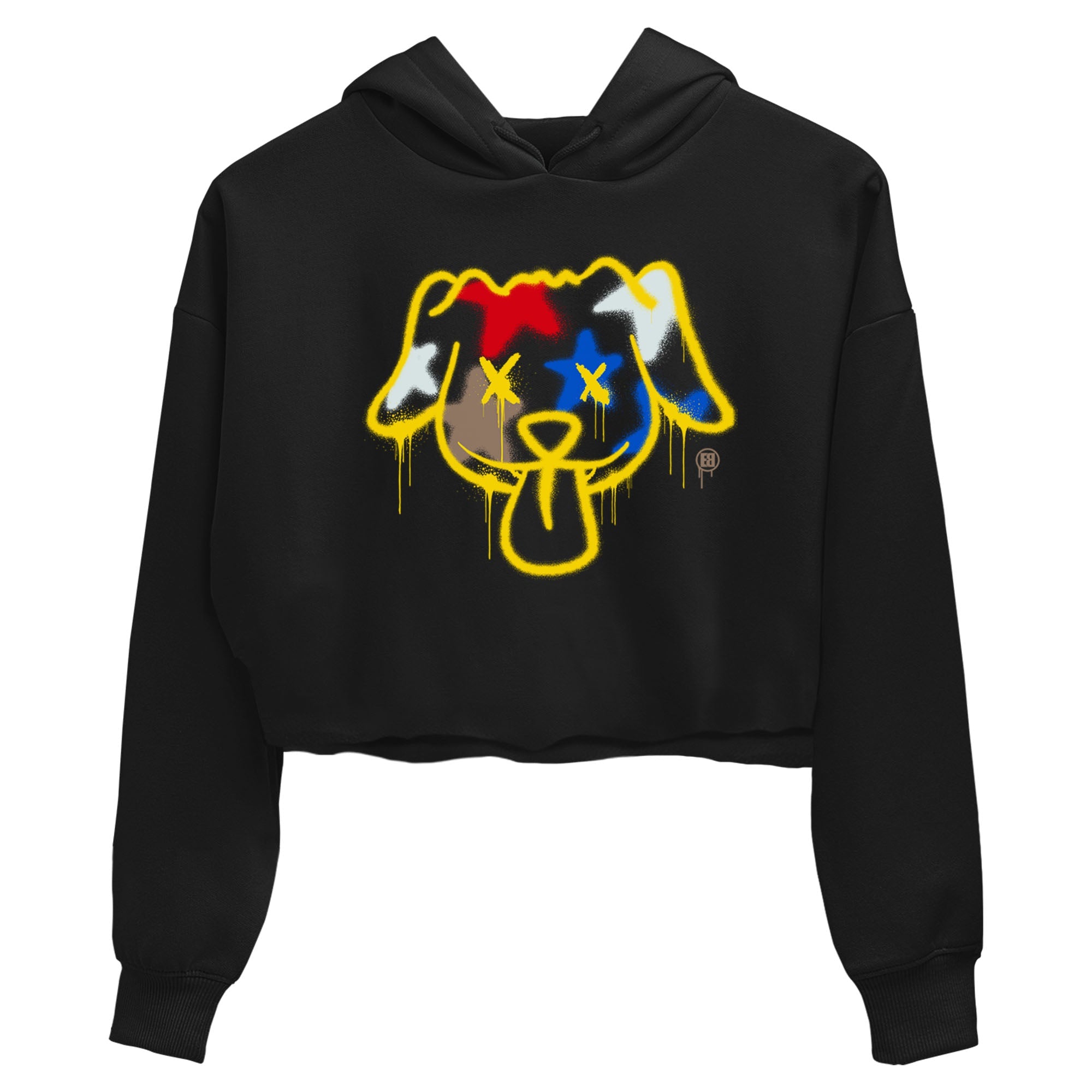 AJ1 Travis Scott Canary shirt to match jordans Graffiti Dog sneaker tees Air Jordan 1 Travis Scott Canary Drip Gear Zone Black 2 crop length shirt
