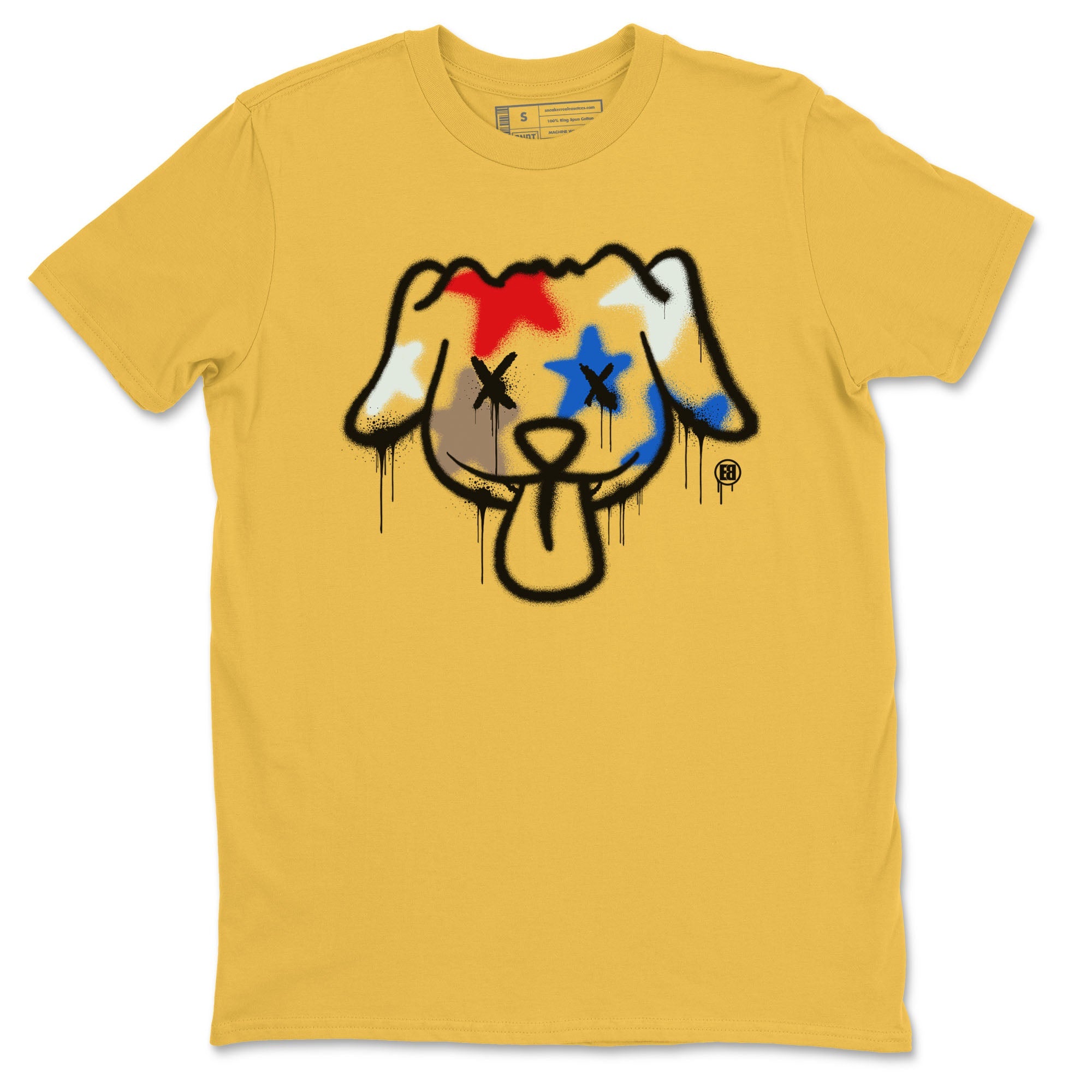 AJ1 Travis Scott Canary shirt to match jordans Graffiti Dog sneaker tees Air Jordan 1 Travis Scott Canary Drip Gear Zone unisex cotton Daisy 2 crew neck shirt