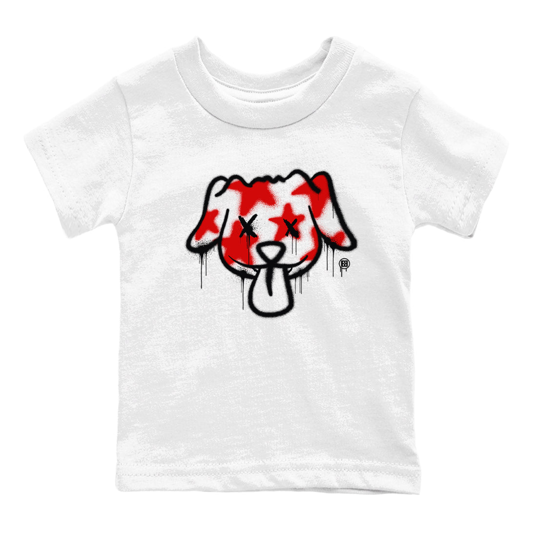 11s Bred Velvet shirts to match jordans Graffiti Dog sneaker match tees Air Jordan 11 Bred Velvet match shoes to clothes Drip Gear Zone Youth Baby White 2 tee