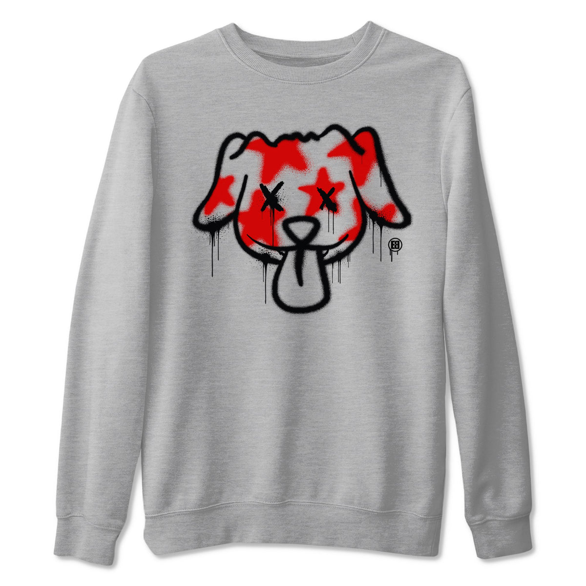 11s Bred Velvet shirts to match jordans Graffiti Dog sneaker match tees Air Jordan 11 Bred Velvet match shoes to clothes Drip Gear Zone unisex cotton Heather Grey 2 shirts