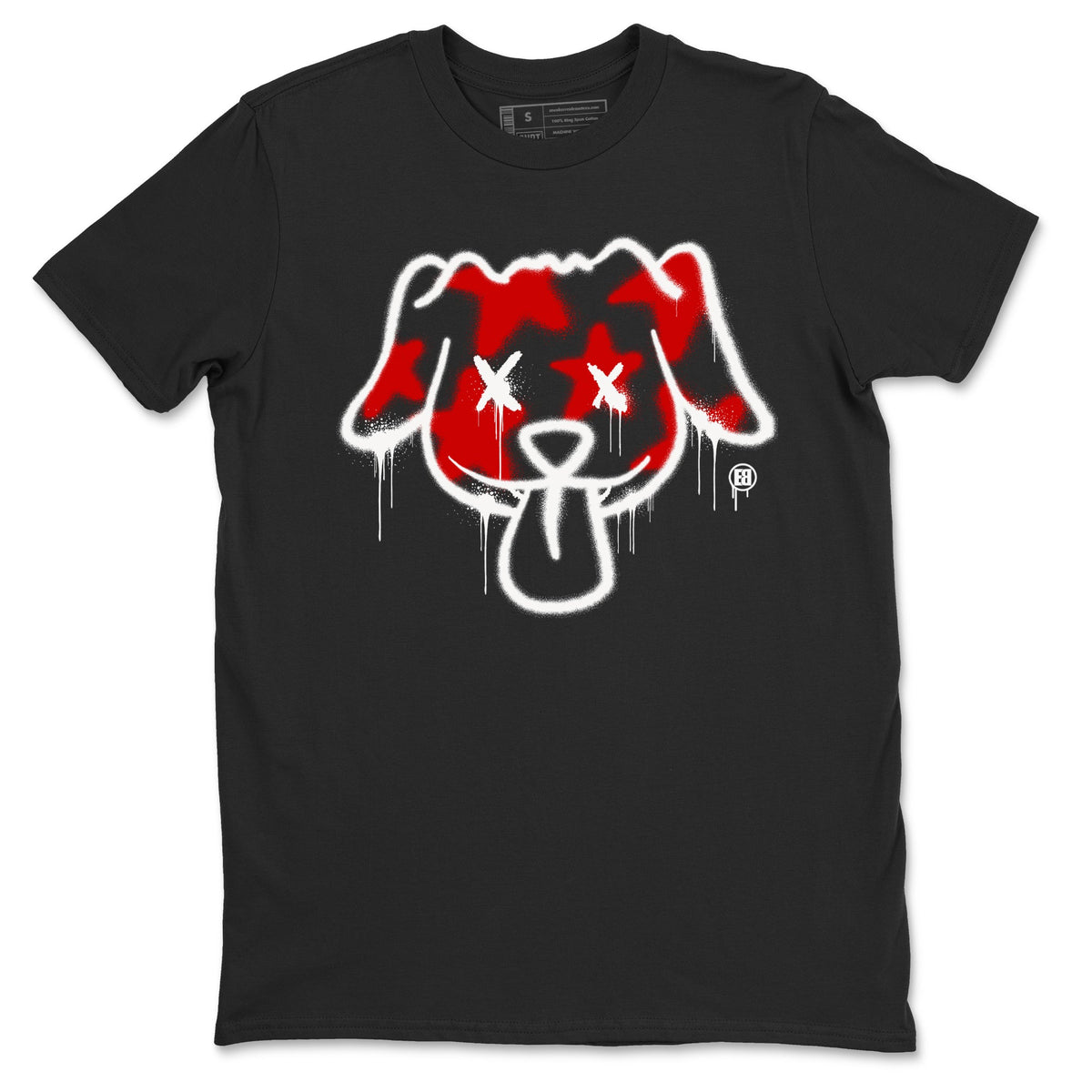 11s Bred Velvet shirts to match jordans Graffiti Dog sneaker match tees Air Jordan 11 Bred Velvet match shoes to clothes Drip Gear Zone unisex cotton Black 2 shirts