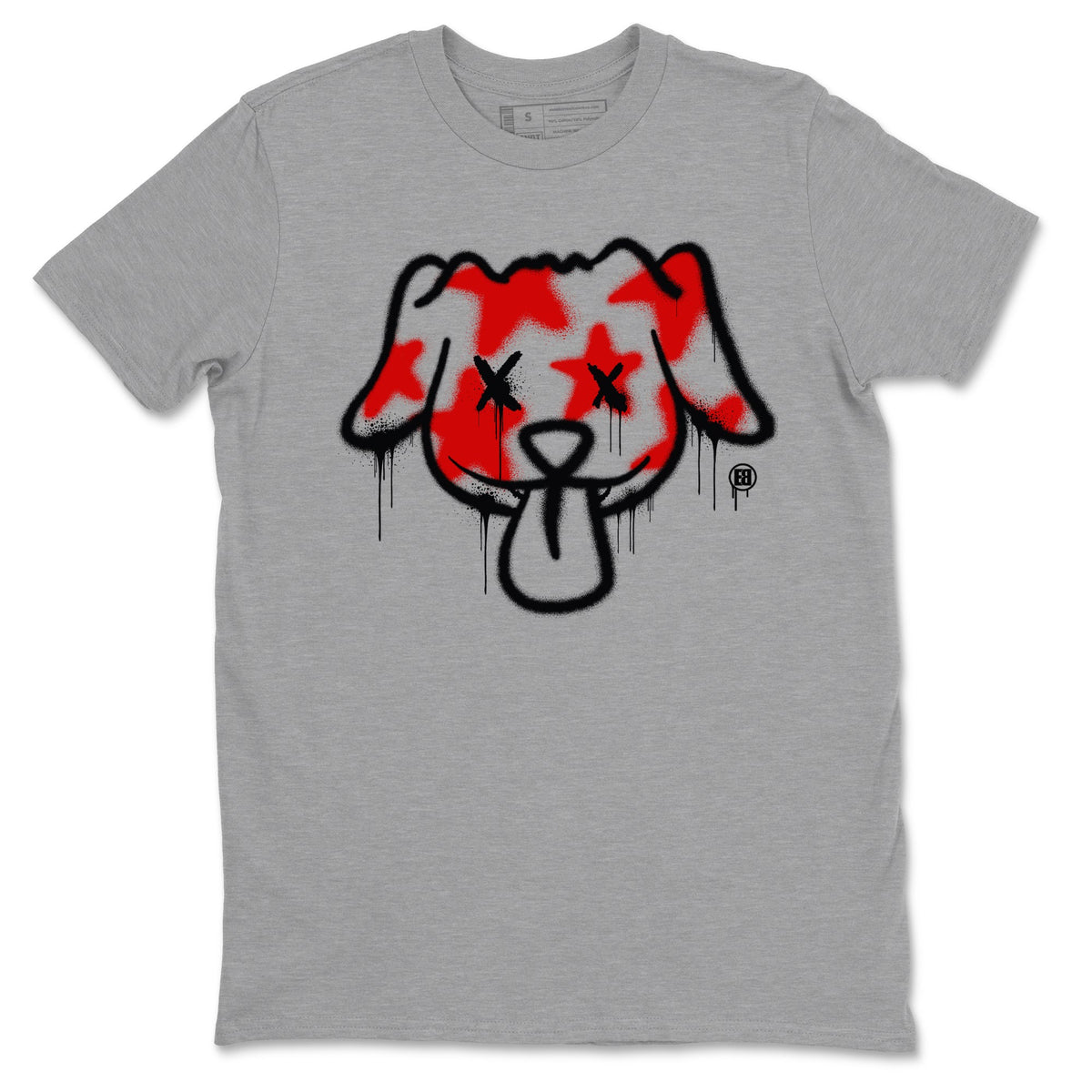 11s Bred Velvet shirts to match jordans Graffiti Dog sneaker match tees Air Jordan 11 Bred Velvet match shoes to clothes Drip Gear Zone unisex cotton Heather Grey 2 shirts