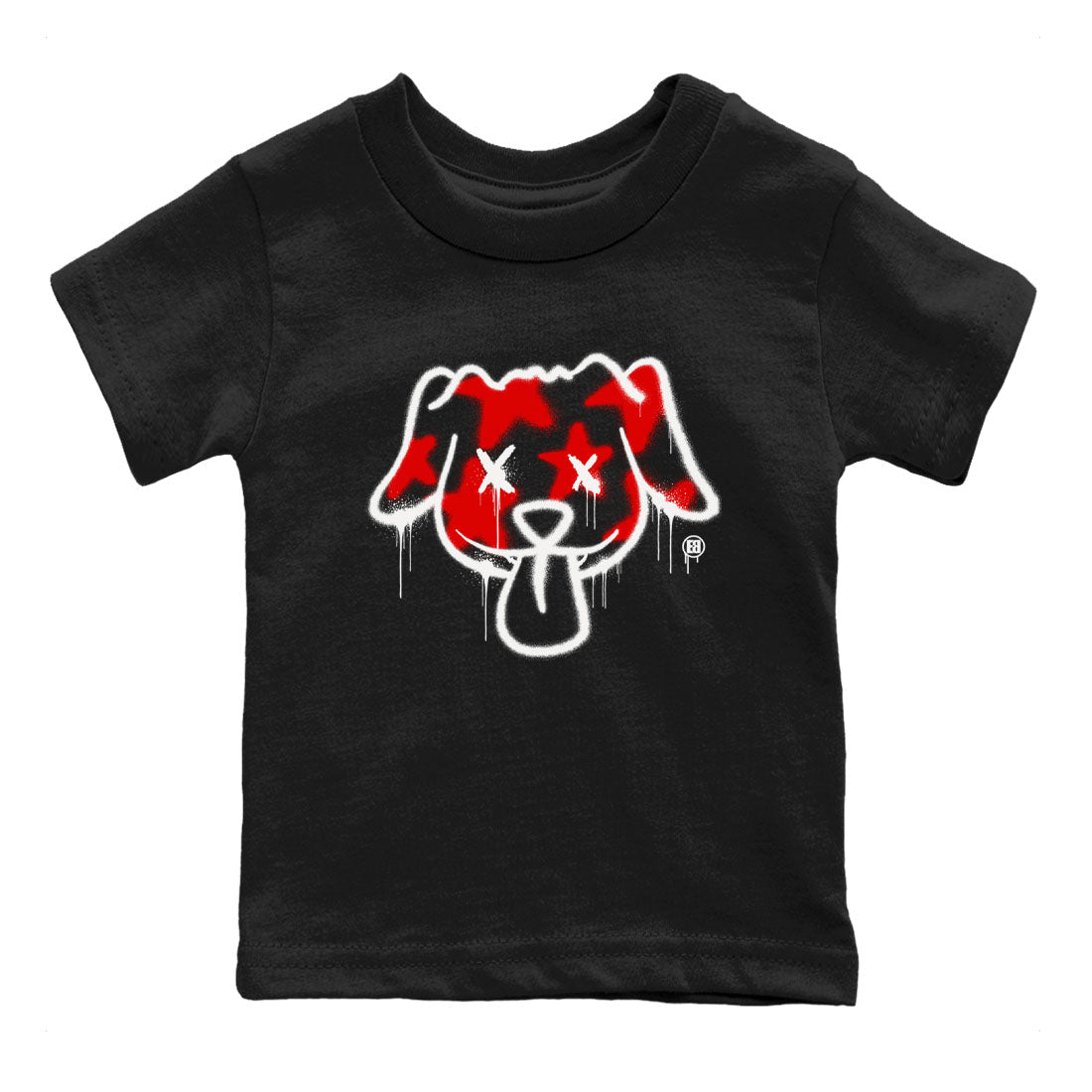 Air Jordan 12 Retro Taxi Flip shirts to match jordans Graffiti Dog Spangled Banner T-Shirt for Independence Day sneaker match tees 12s Red Taxi Drip Gear Zone baby toddler Black 2 cotton Shirt