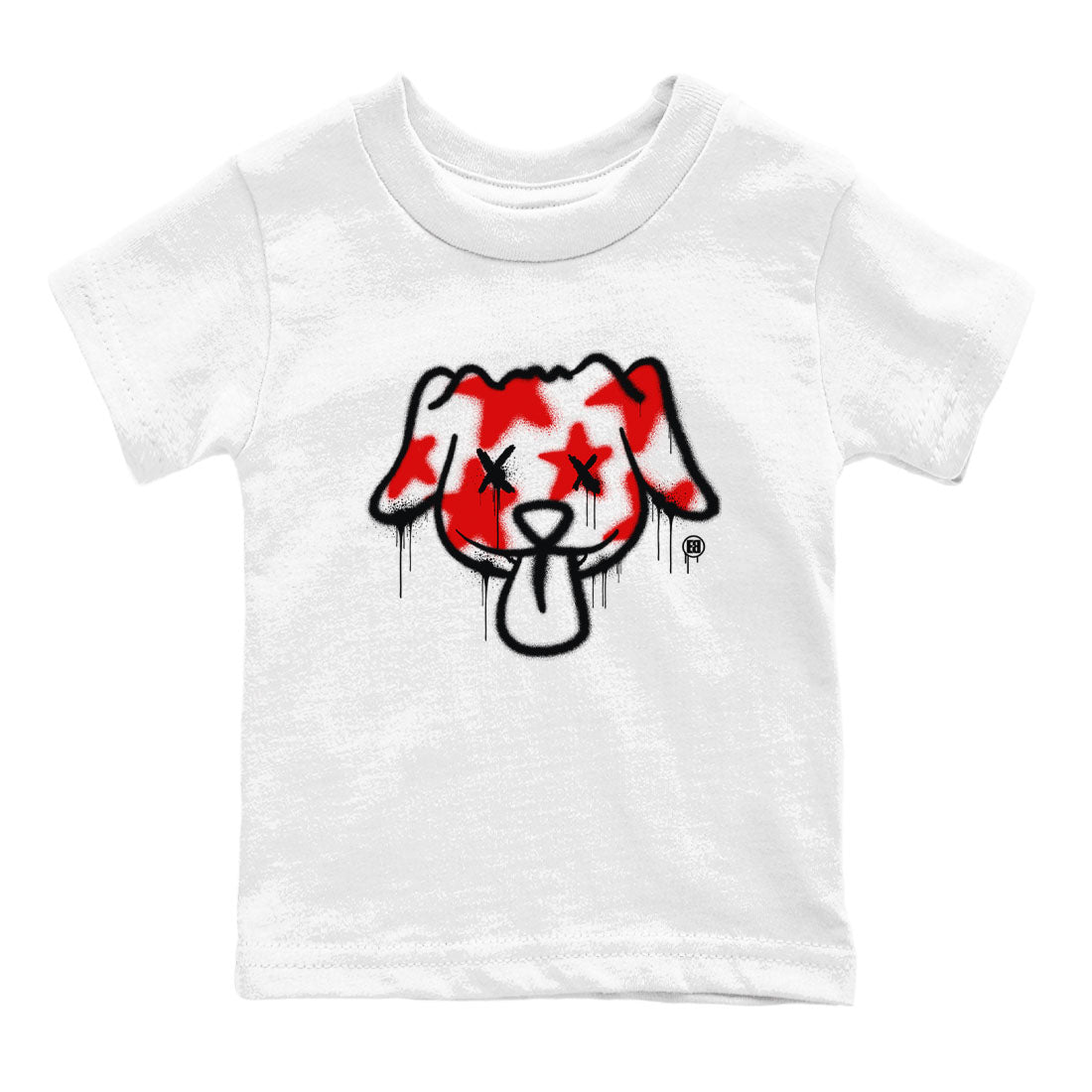 Air Jordan 12 Retro Taxi Flip shirts to match jordans Graffiti Dog Spangled Banner T-Shirt for Independence Day sneaker match tees 12s Red Taxi Drip Gear Zone baby toddler White 2 cotton Shirt