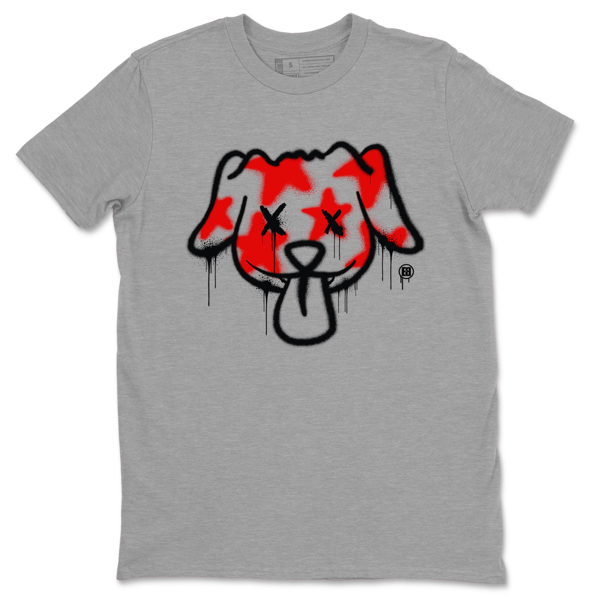 Air Jordan 12 Retro Taxi Flip shirts to match jordans Graffiti Dog Spangled Banner T-Shirt for Independence Day sneaker match tees 12s Red Taxi Drip Gear Zone unisex cotton Heather Grey 2 crew neck shirt