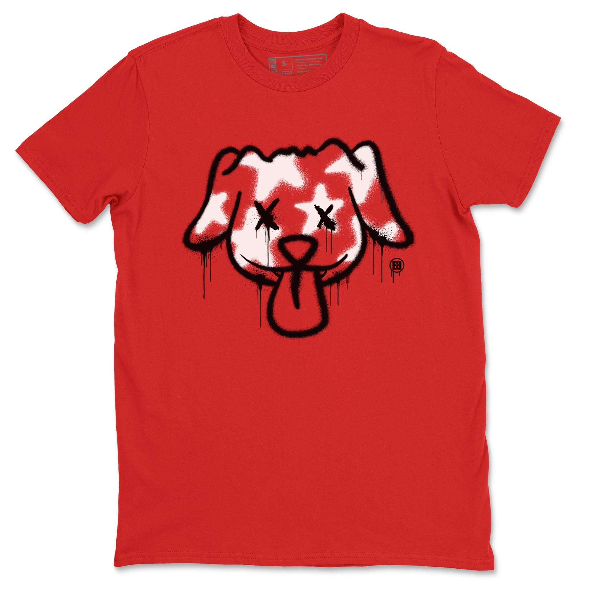 Air Jordan 12 Retro Taxi Flip shirts to match jordans Graffiti Dog Spangled Banner T-Shirt for Independence Day sneaker match tees 12s Red Taxi Drip Gear Zone unisex cotton Red 2 crew neck shirt