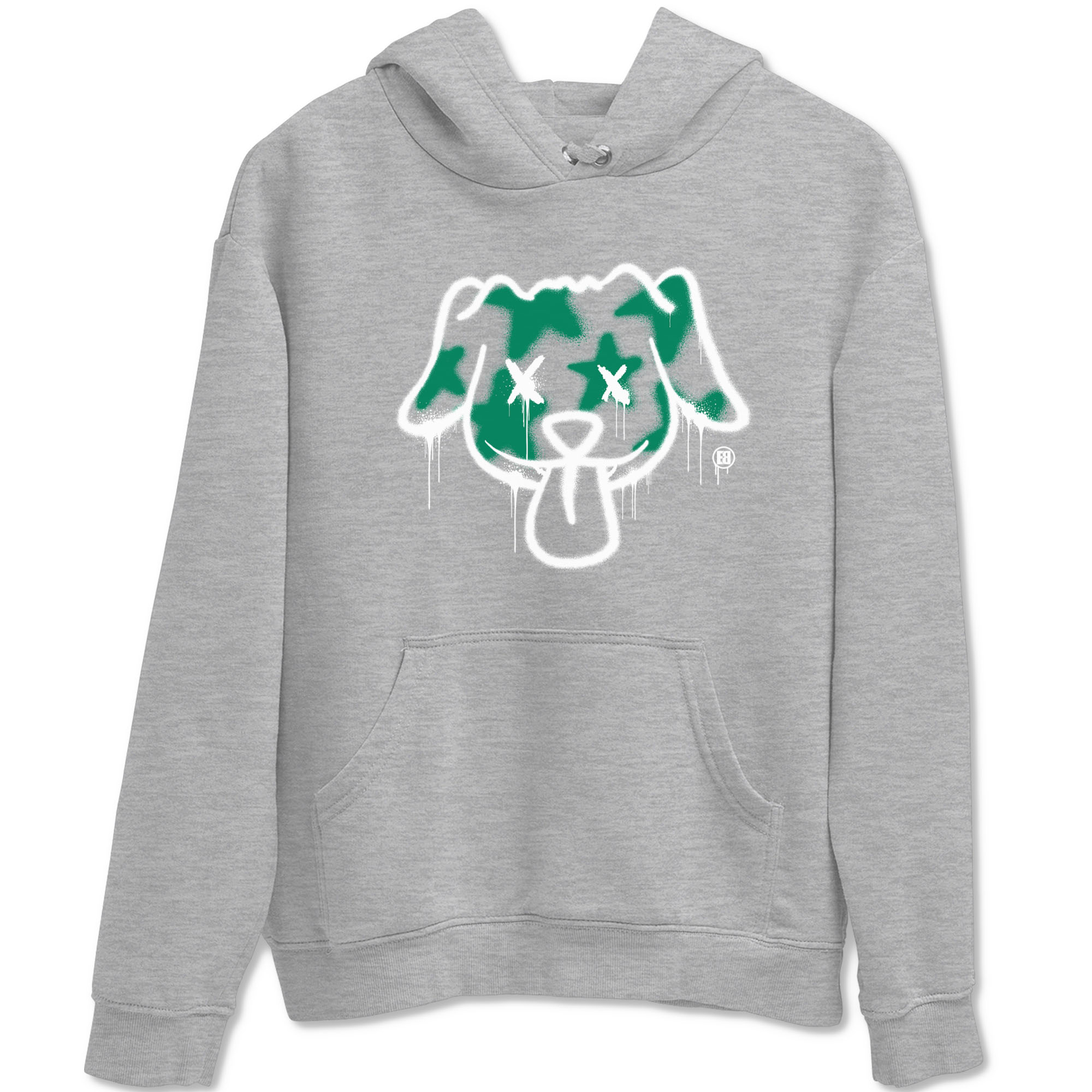 4s Oxidized Green shirts to match jordans Graffiti Dog sneaker match tees Air Jordan 4 Oxidized Green Drip Gear Zone streetwear brand Heather Grey 2 unisex cotton tee