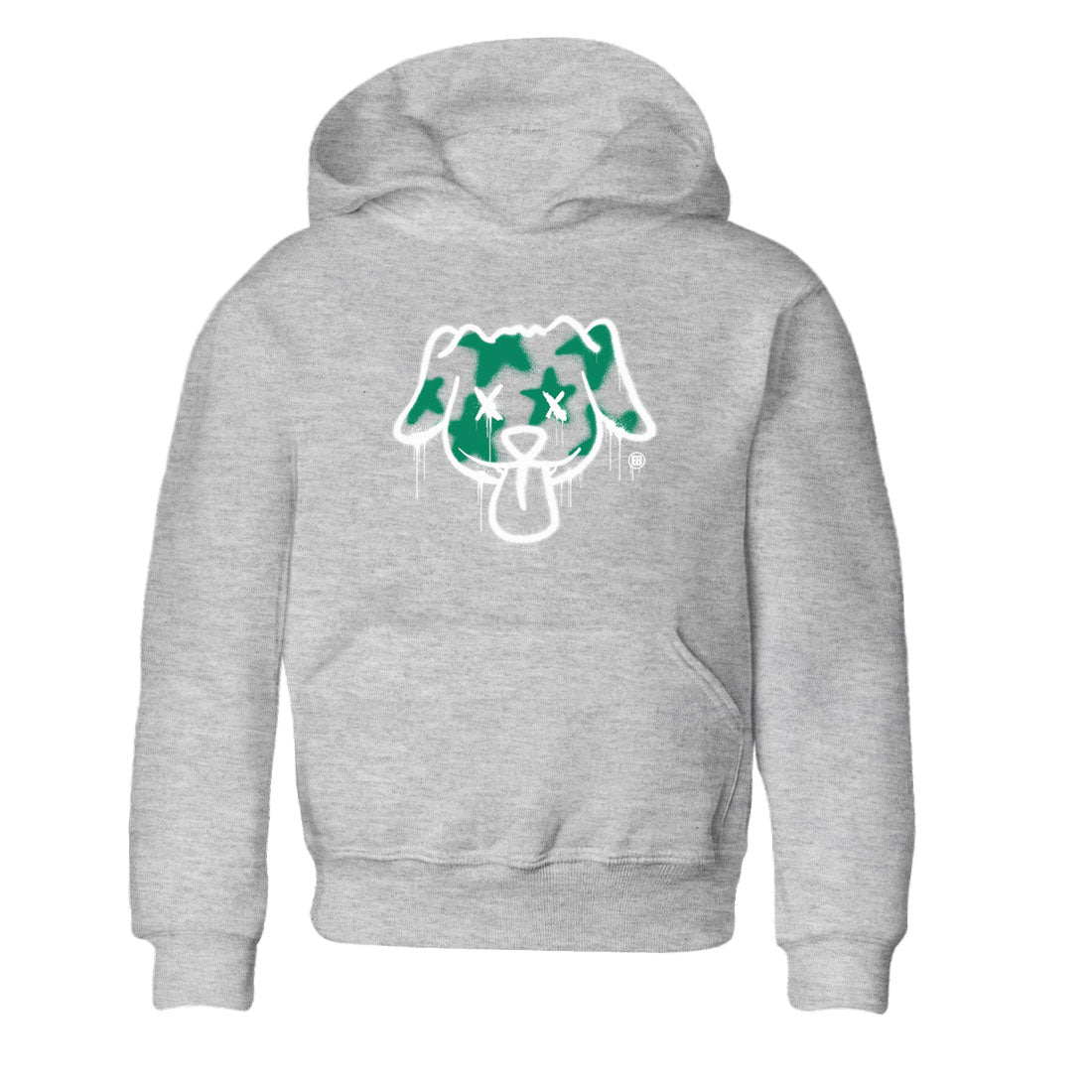 4s Oxidized Green shirts to match jordans Graffiti Dog sneaker match tees Air Jordan 4 Oxidized Green Drip Gear Zone streetwear brand Baby and Youth Heather Grey 2 cotton tee