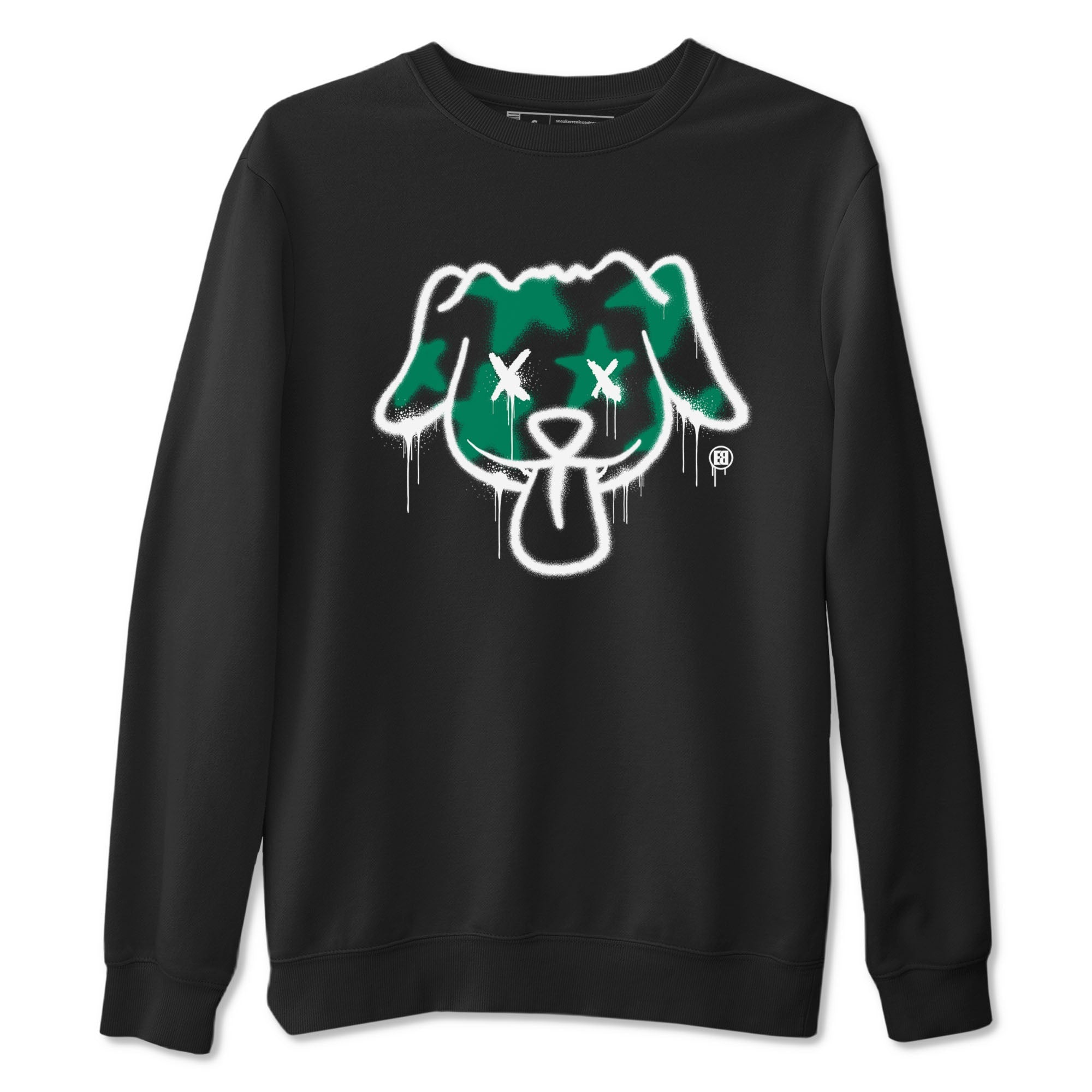 4s Oxidized Green shirts to match jordans Graffiti Dog sneaker match tees Air Jordan 4 Oxidized Green Drip Gear Zone streetwear brand Black 2 unisex cotton tee