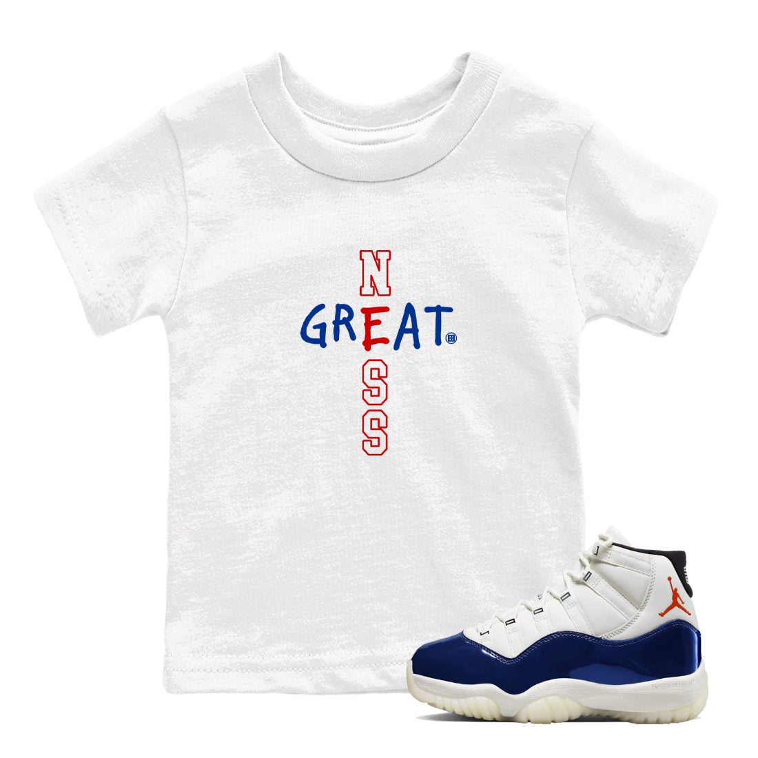 Sneaker Threads  Sneaker Tees To Match Air Jordan 11 Rare Air  Greatness Youth Graphic Tee White 1. Perfect for Jordan releases 2025 colorways.