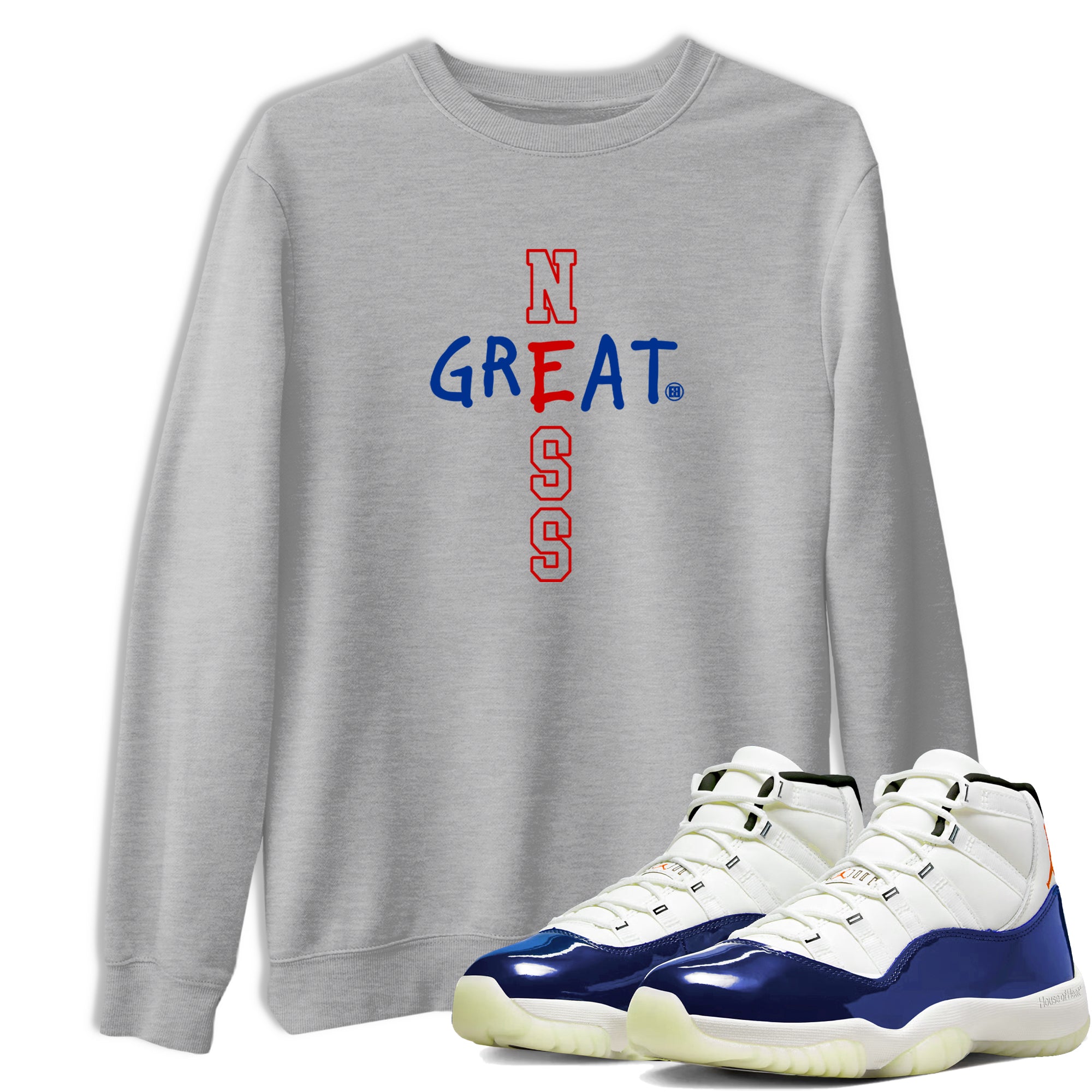 Sneaker Threads  Sneaker Tees To Match Air Jordan 11 Rare Air  Greatness Graphic Tee Heather Grey 1. Perfect for Jordan releases 2025 colorways.