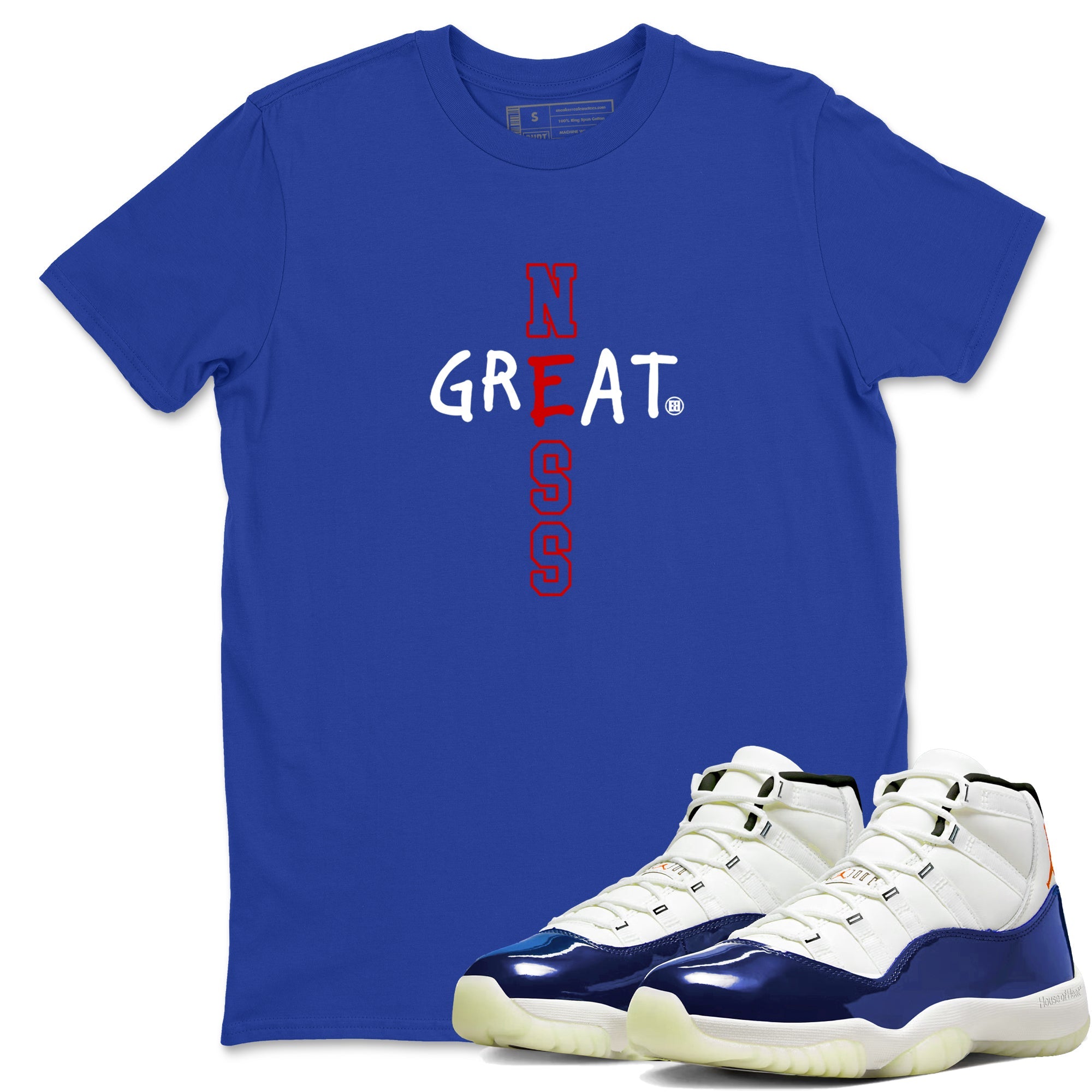 Sneaker Threads  Sneaker Tees To Match Air Jordan 11 Rare Air  Greatness Graphic Tee Royal Blue 1. Perfect for Jordan releases 2025 colorways.