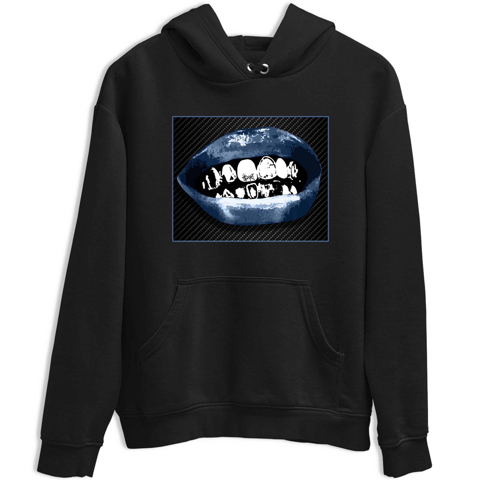 Sneaker Threads  Sneaker Tees To Match Air Foamposite One Carbon Fiber  Grillz Lips Graphic Tee Black 2. Perfect for Jordan releases 2025 colorways.