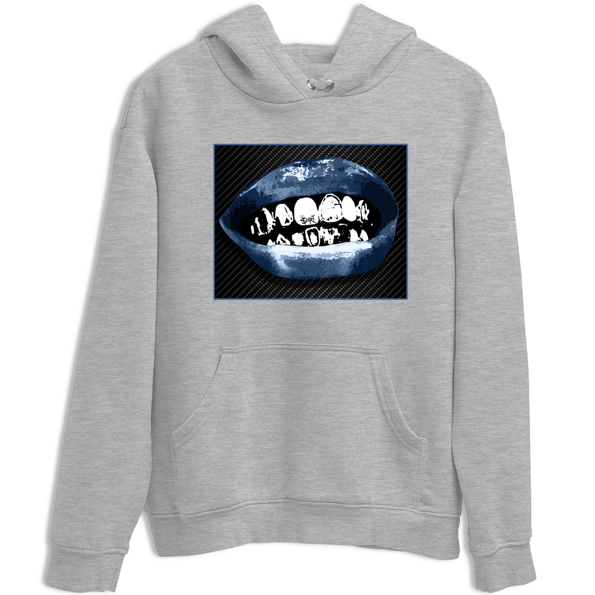 Sneaker Threads  Sneaker Tees To Match Air Foamposite One Carbon Fiber  Grillz Lips Graphic Tee Heather Grey 2. Perfect for Jordan releases 2025 colorways.