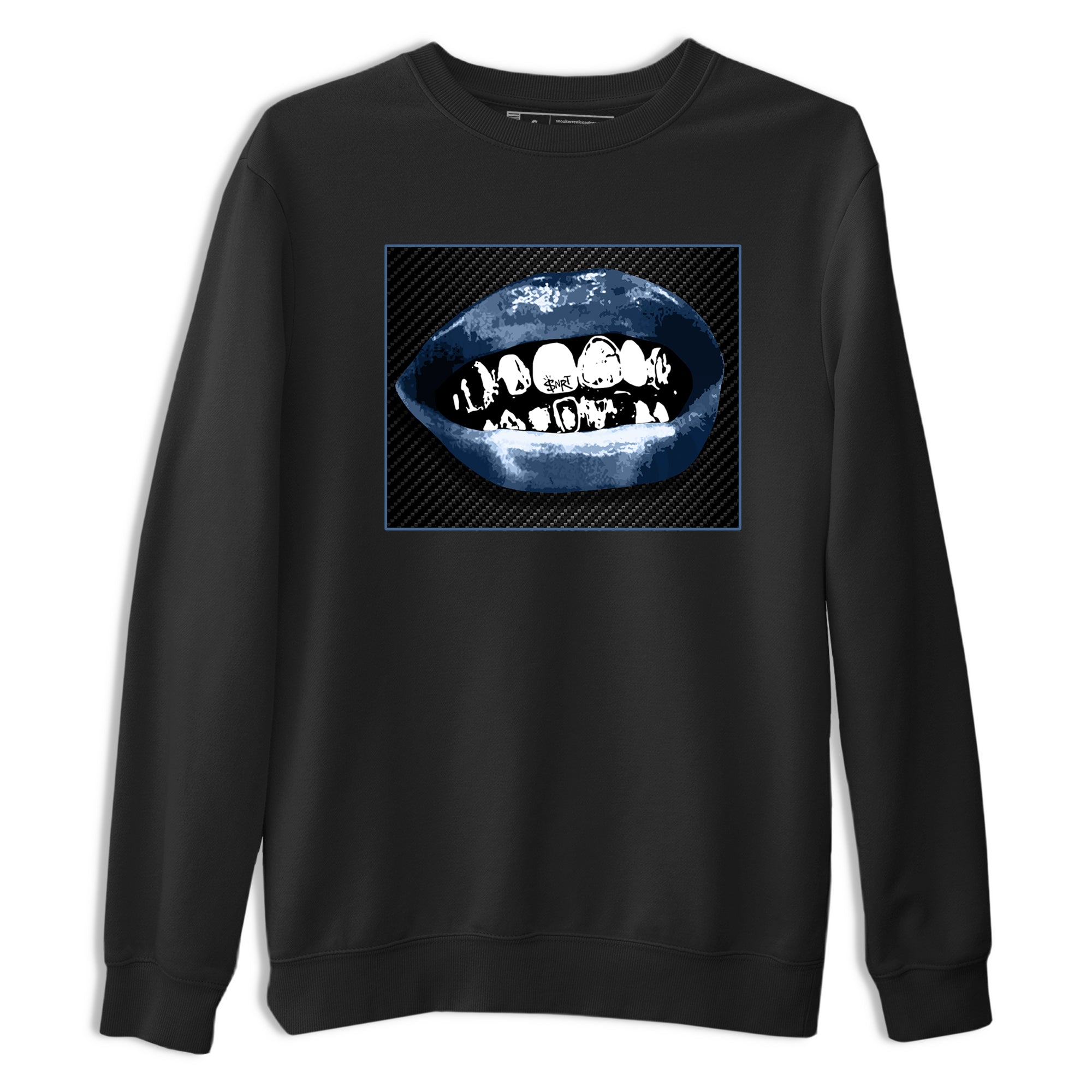 Sneaker Threads  Sneaker Tees To Match Air Foamposite One Carbon Fiber  Grillz Lips Graphic Tee Black 2. Perfect for Jordan releases 2025 colorways.