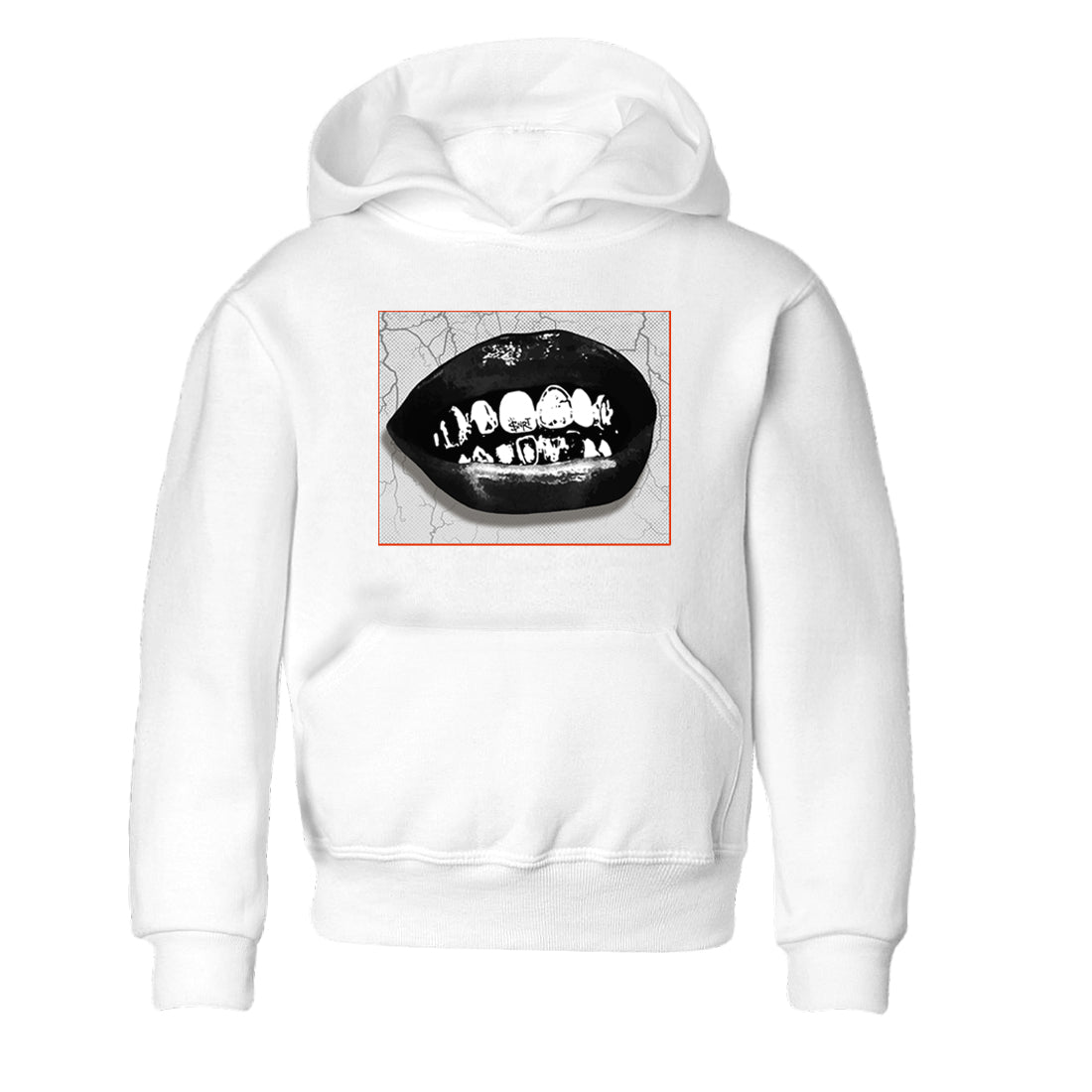 Foams One Jin shirts to match jordans Grillz Lips sneaker match tees Air Foamposite One Jin match shoes to clothes Drip Gear Zone Youth Baby White 2 tee