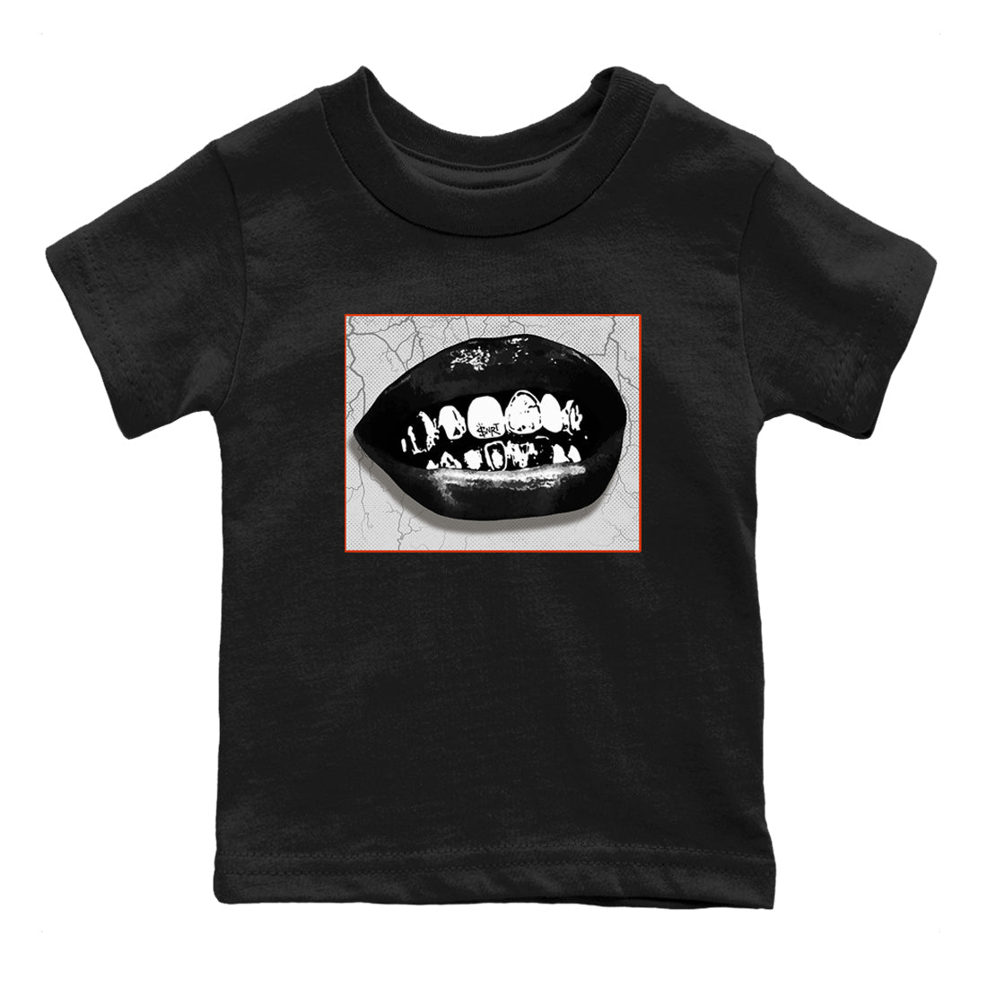 Foams One Jin shirts to match jordans Grillz Lips sneaker match tees Air Foamposite One Jin match shoes to clothes Drip Gear Zone Youth Baby Black 2 tee