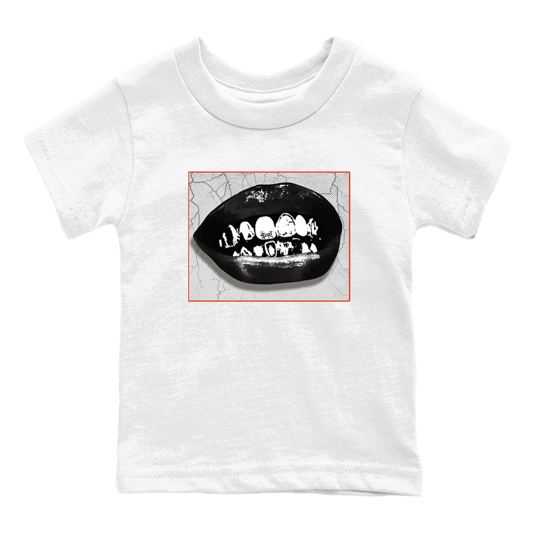 Foams One Jin shirts to match jordans Grillz Lips sneaker match tees Air Foamposite One Jin match shoes to clothes Drip Gear Zone Youth Baby White 2 tee