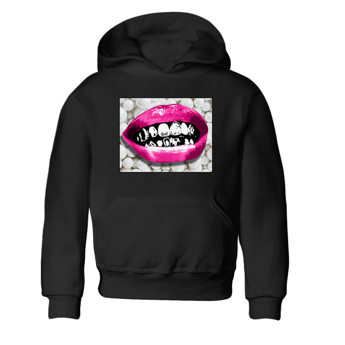 Nike KD 4 Retro Aunt Pearl shirts to match jordans Grillz Lips sneaker match tees Nike KD 4 Aunt Pearl match shoes to clothes Drip Gear Zone Youth Baby Black 2 tee