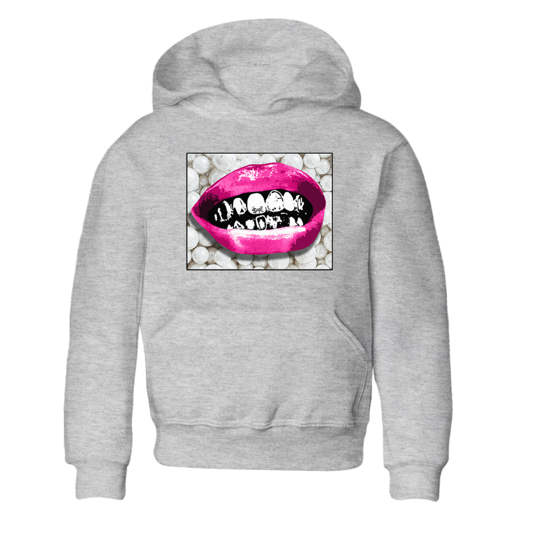 Nike KD 4 Retro Aunt Pearl shirts to match jordans Grillz Lips sneaker match tees Nike KD 4 Aunt Pearl match shoes to clothes Drip Gear Zone Youth Baby Heather Grey 2 tee