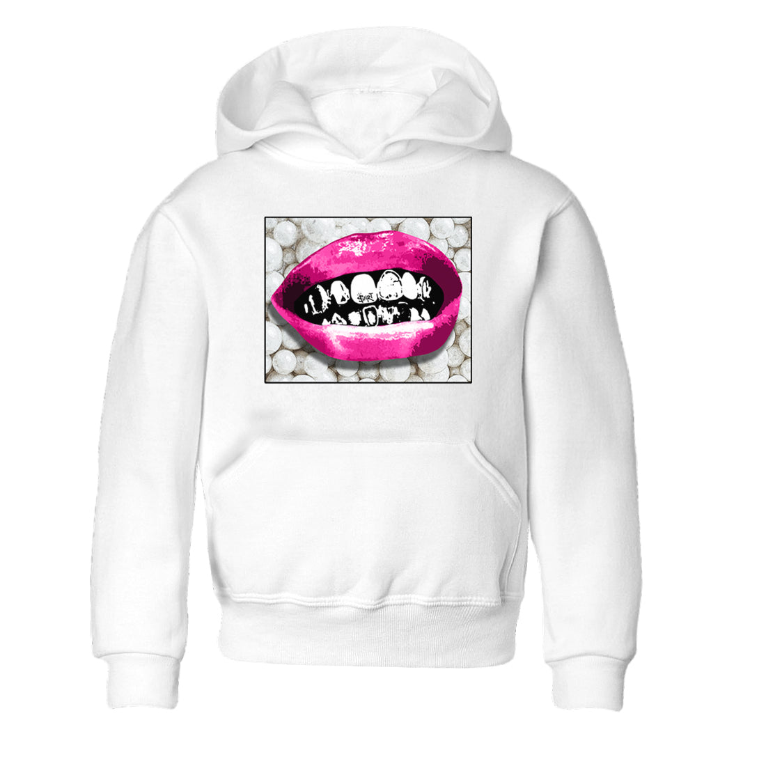 Nike KD 4 Retro Aunt Pearl shirts to match jordans Grillz Lips sneaker match tees Nike KD 4 Aunt Pearl match shoes to clothes Drip Gear Zone Youth Baby White 2 tee